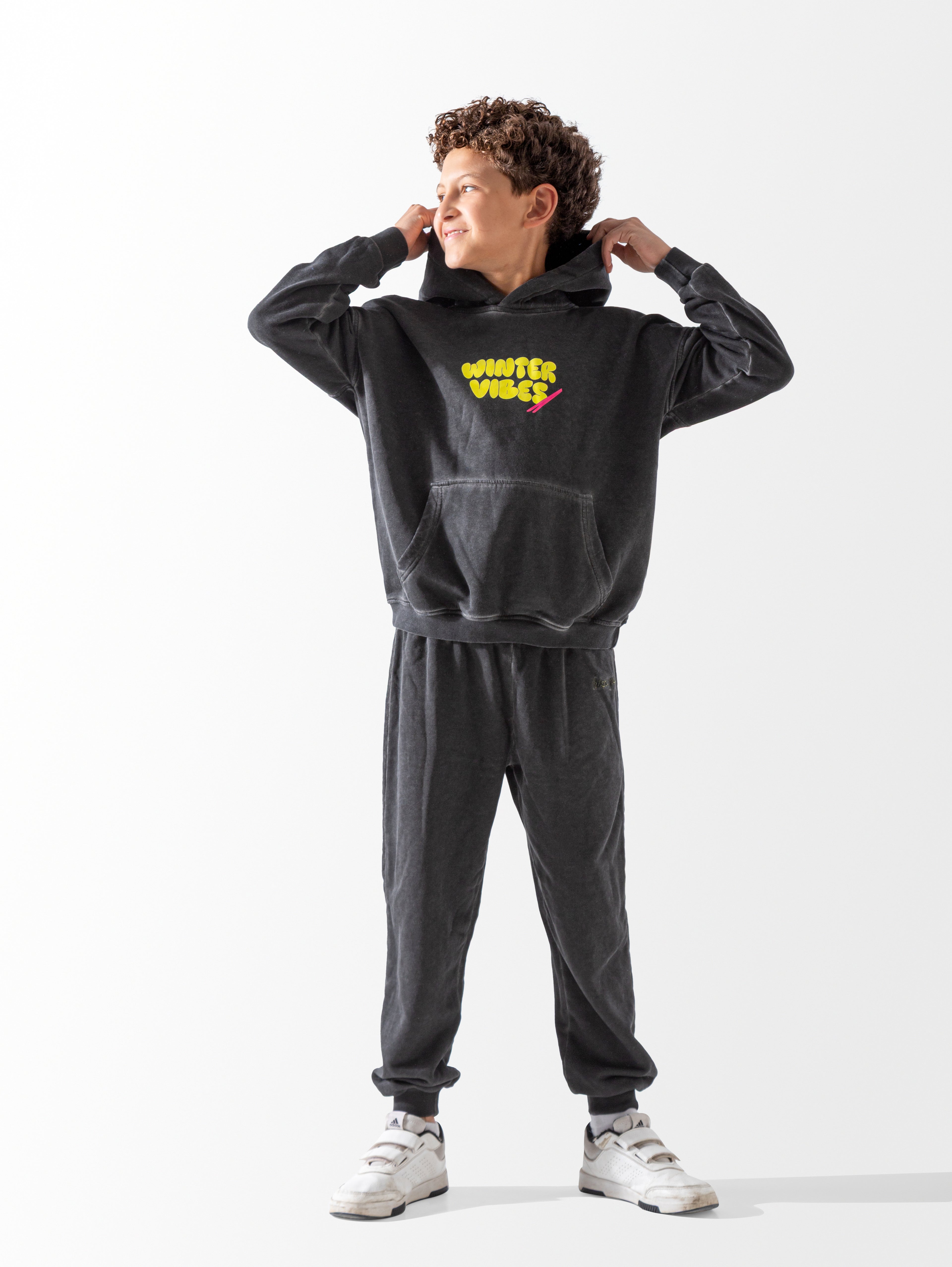 Black Washed Oversized Set