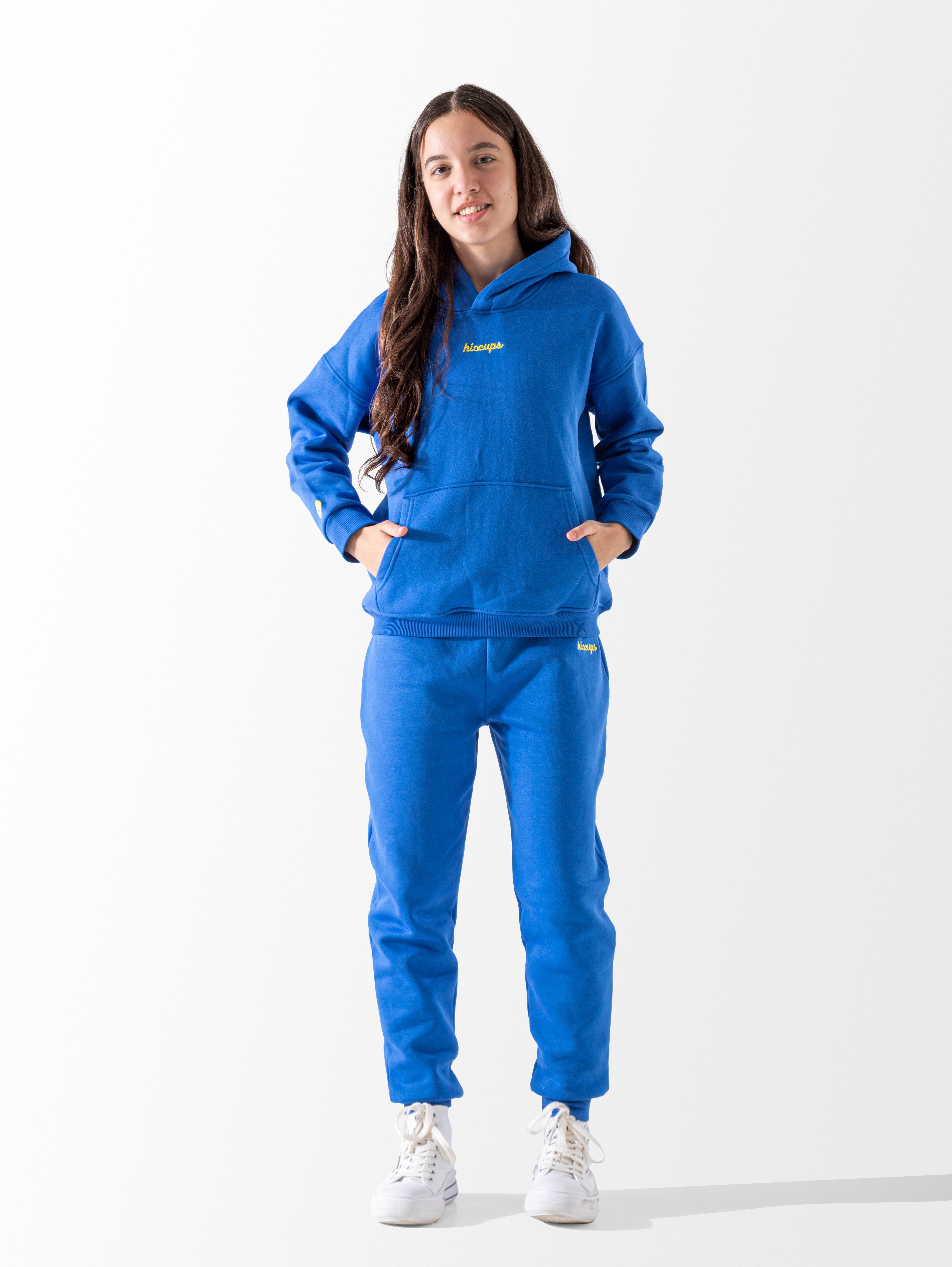 Unisex Blue Plain Set