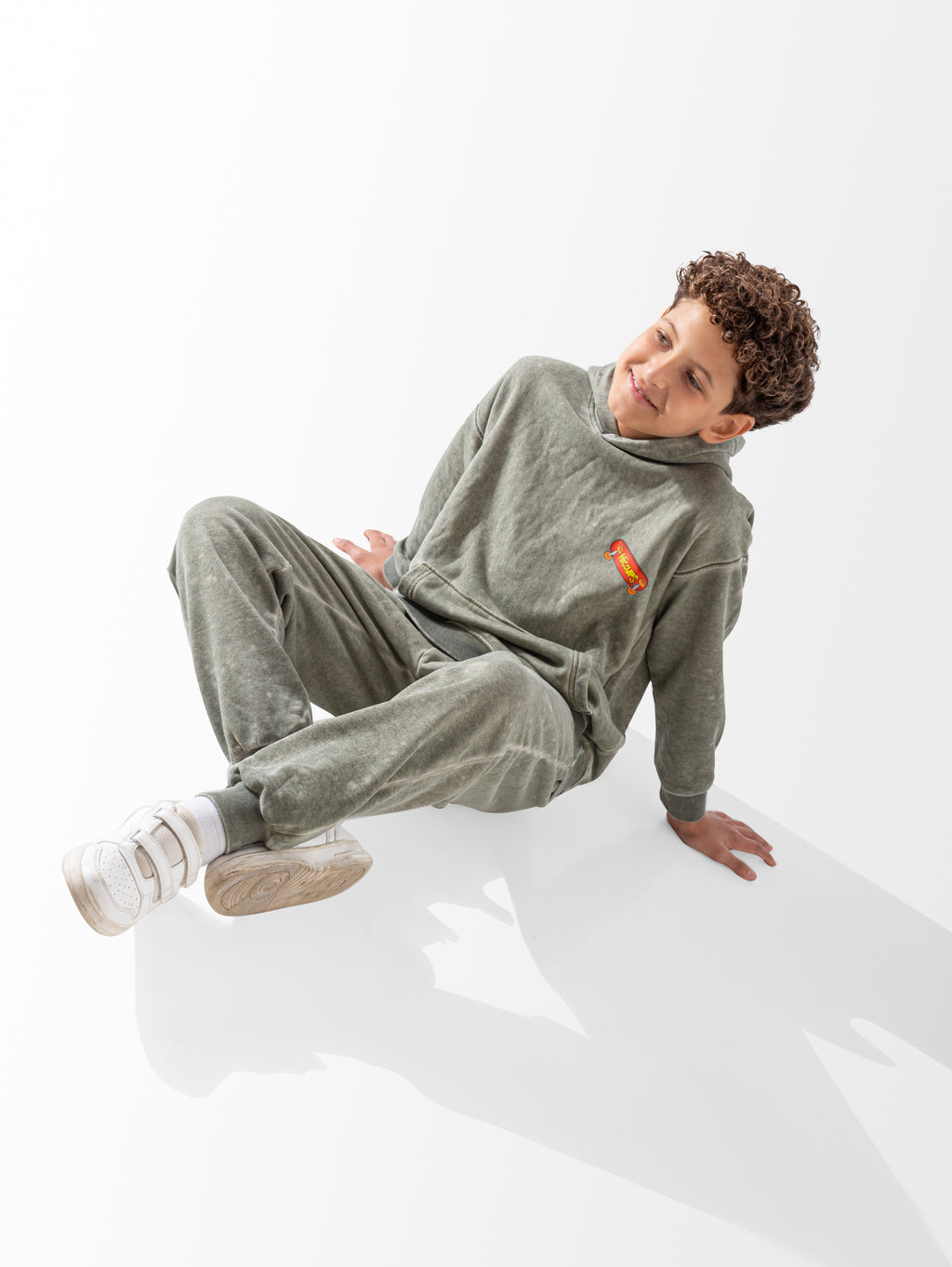 Dark Green Oversized Washed Set