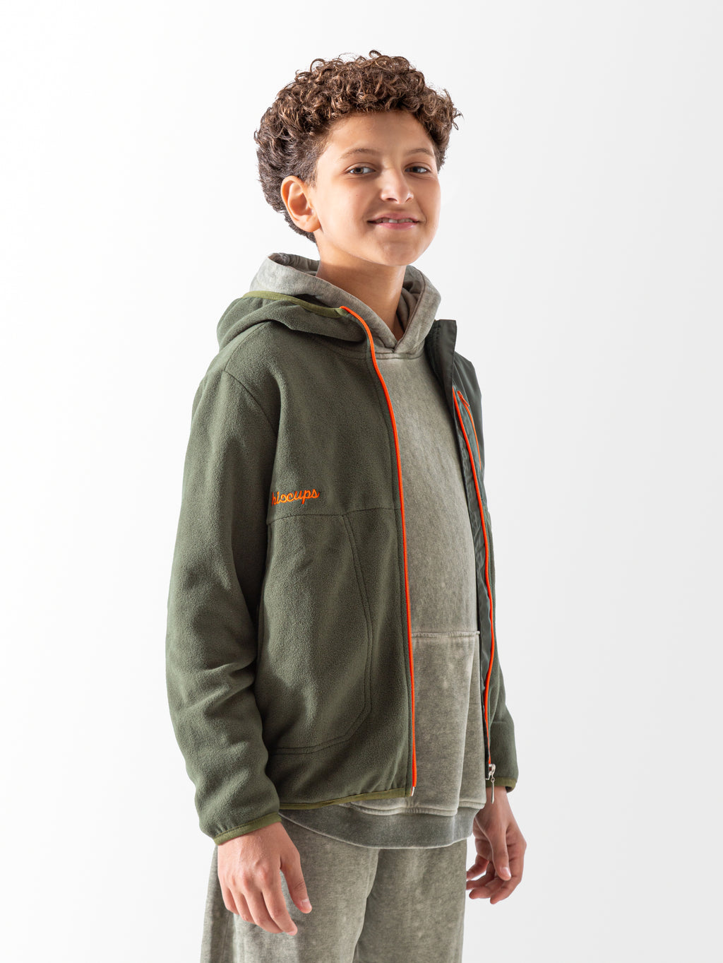 Olive Fleece Jacket