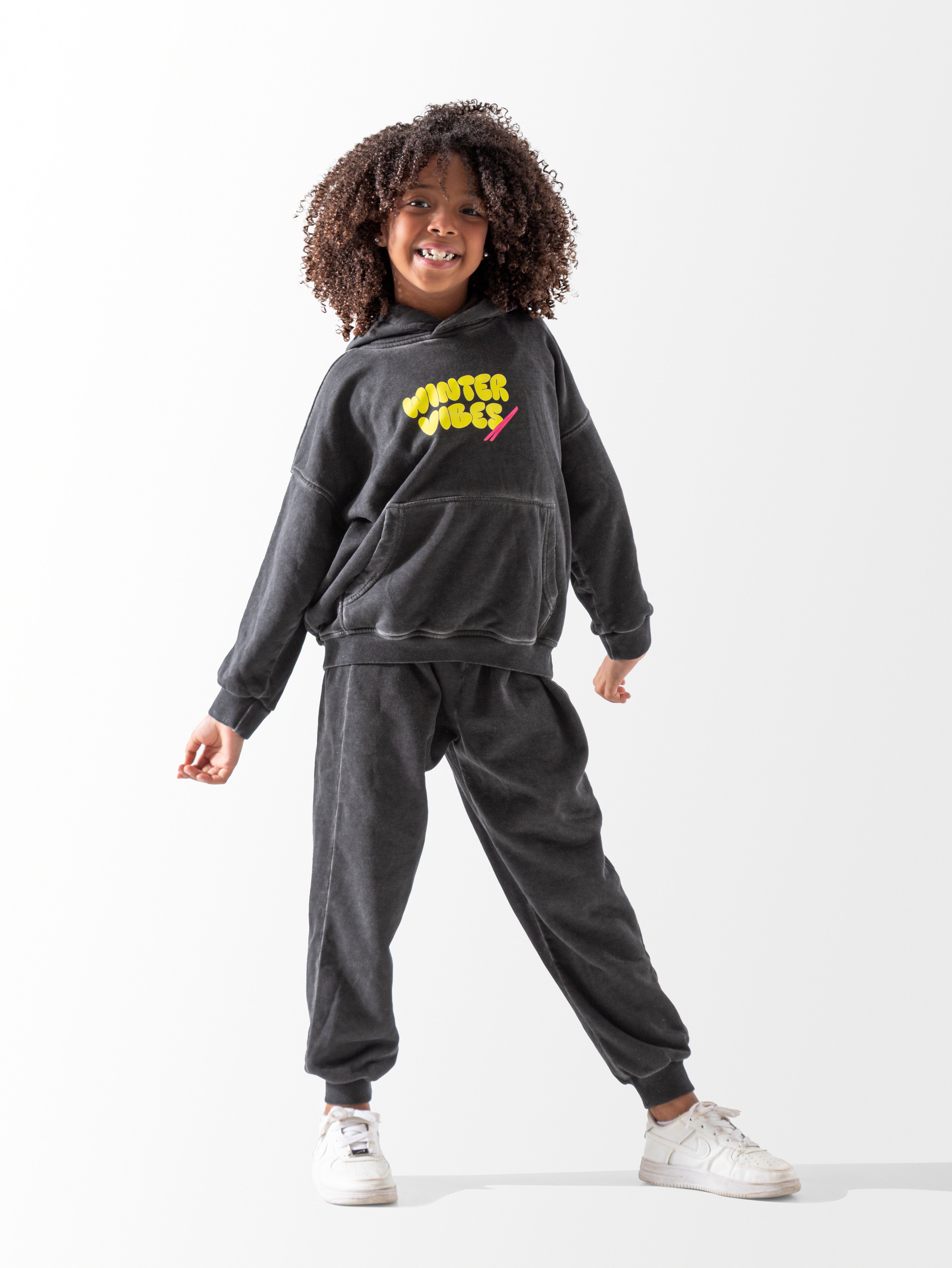 Black Washed Oversized Set