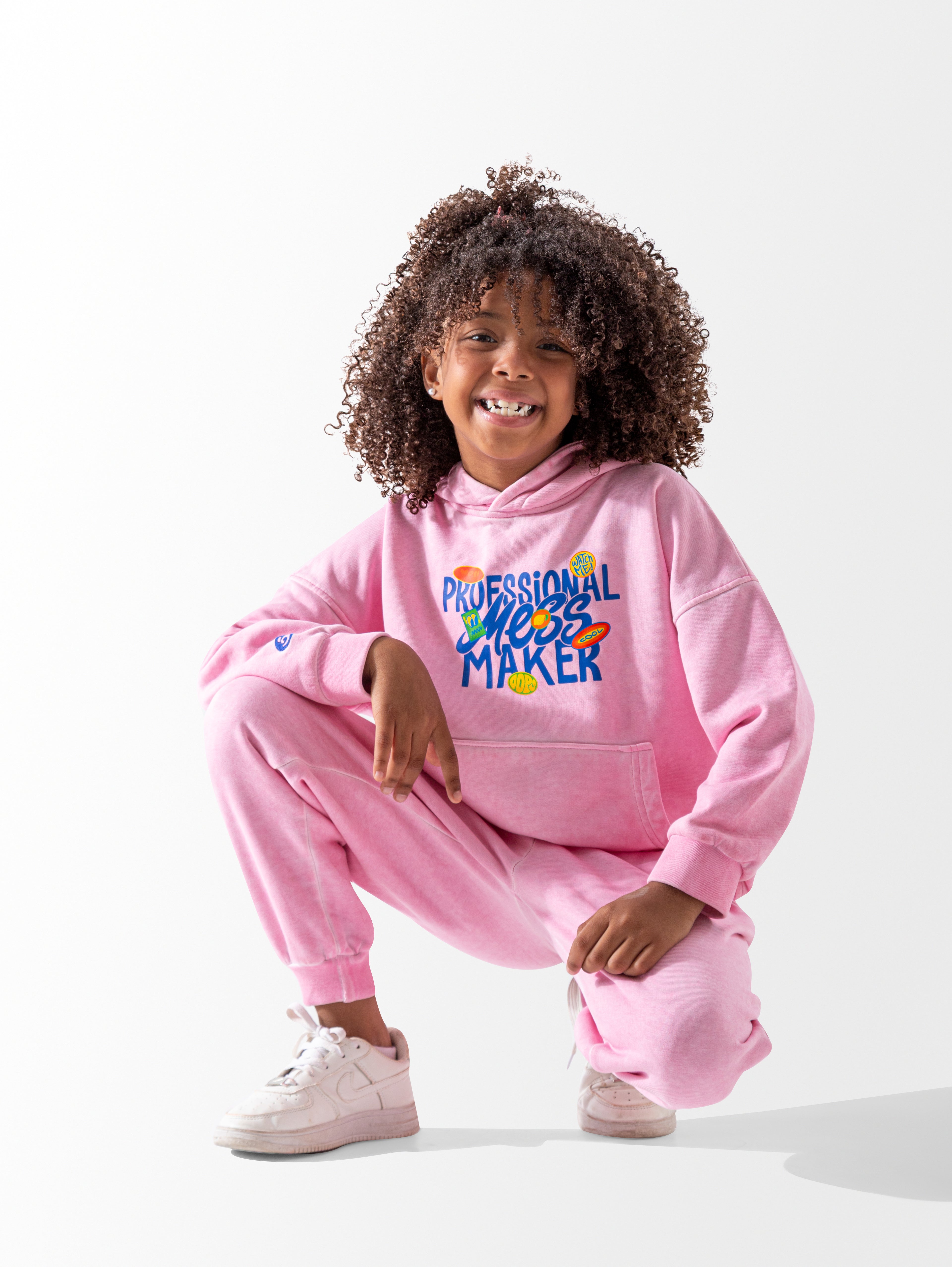 Pink Washed Oversized Set