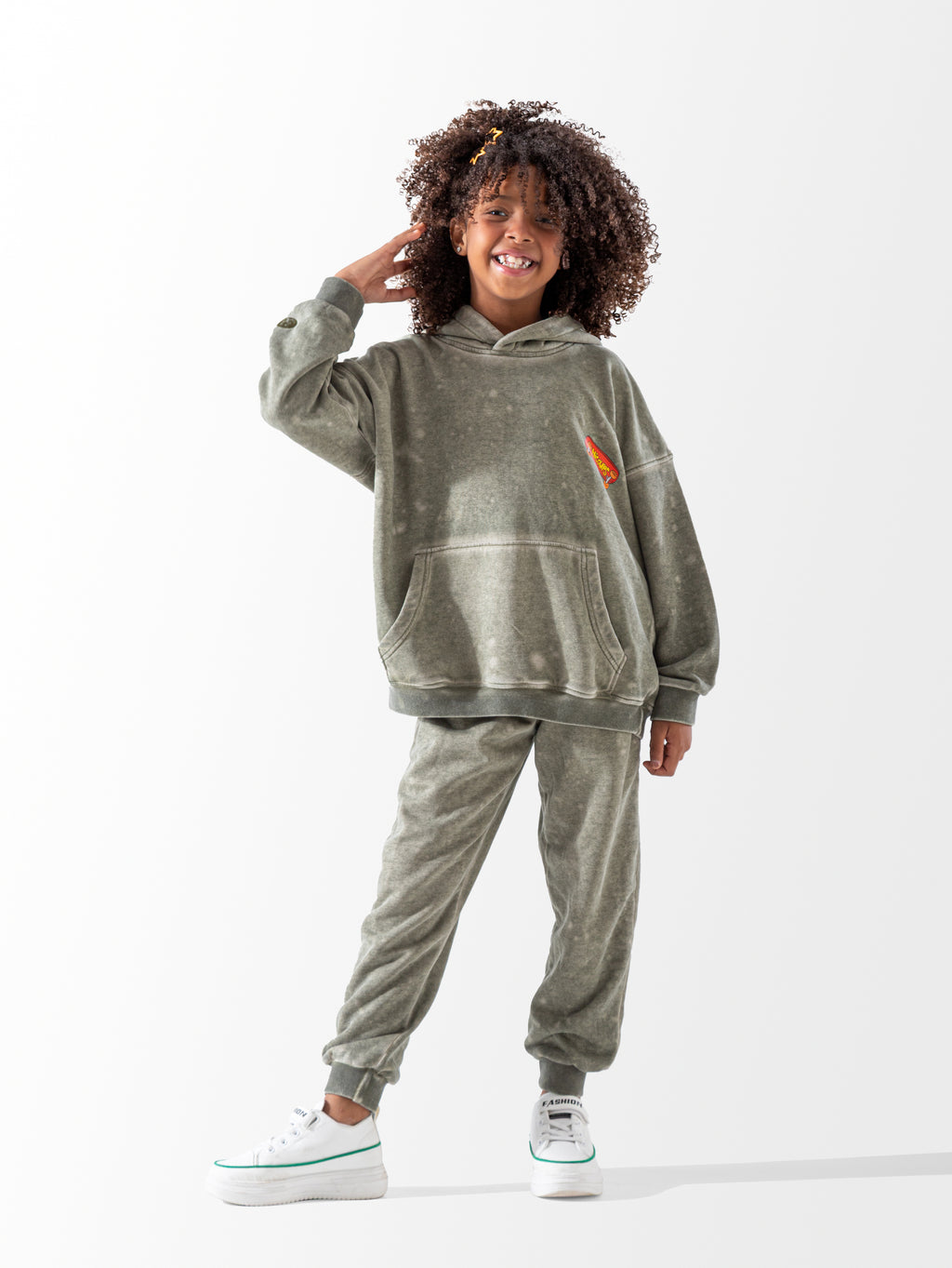 Dark Green Oversized Washed Set