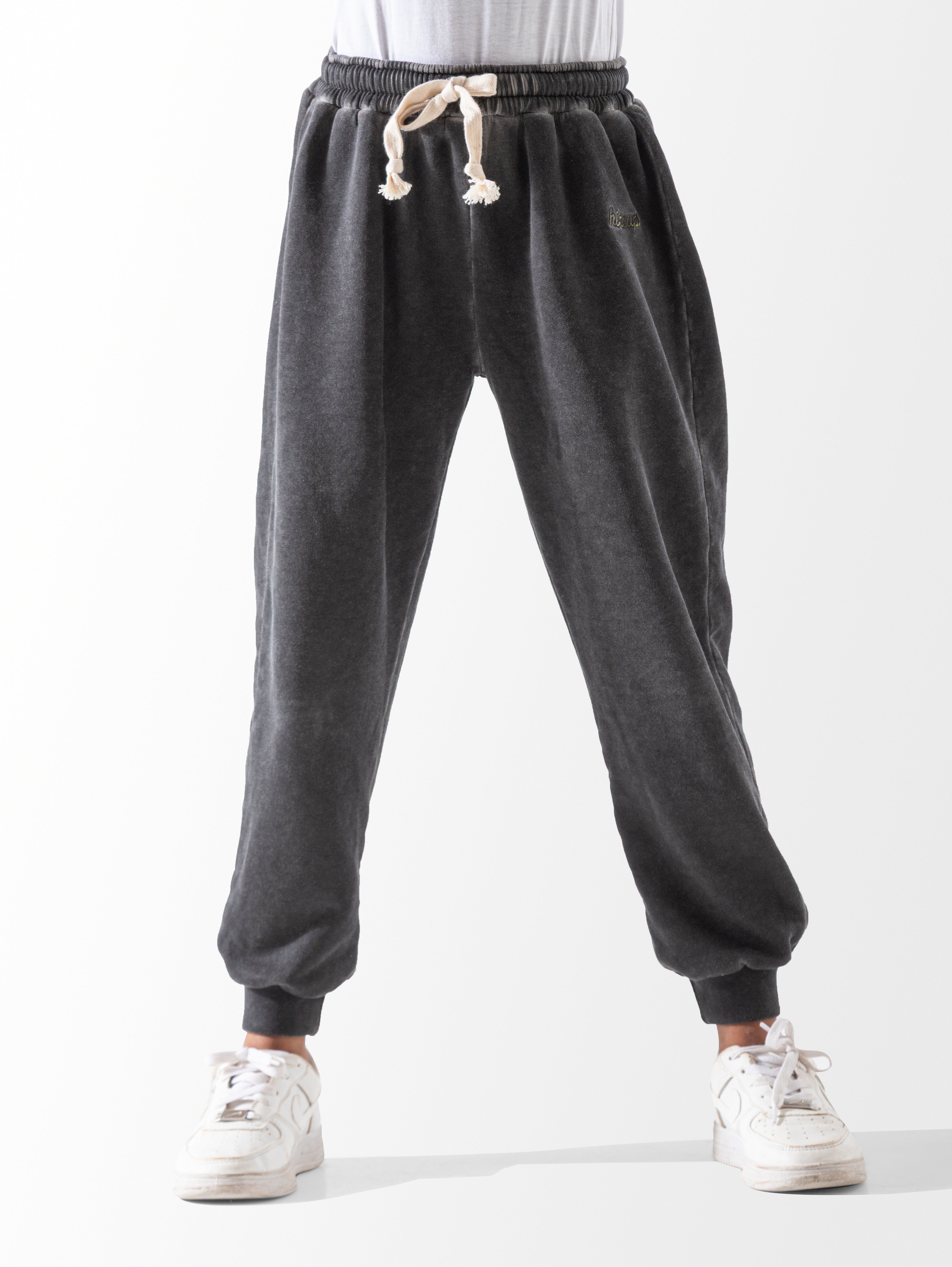 Black Washed Sweatpants