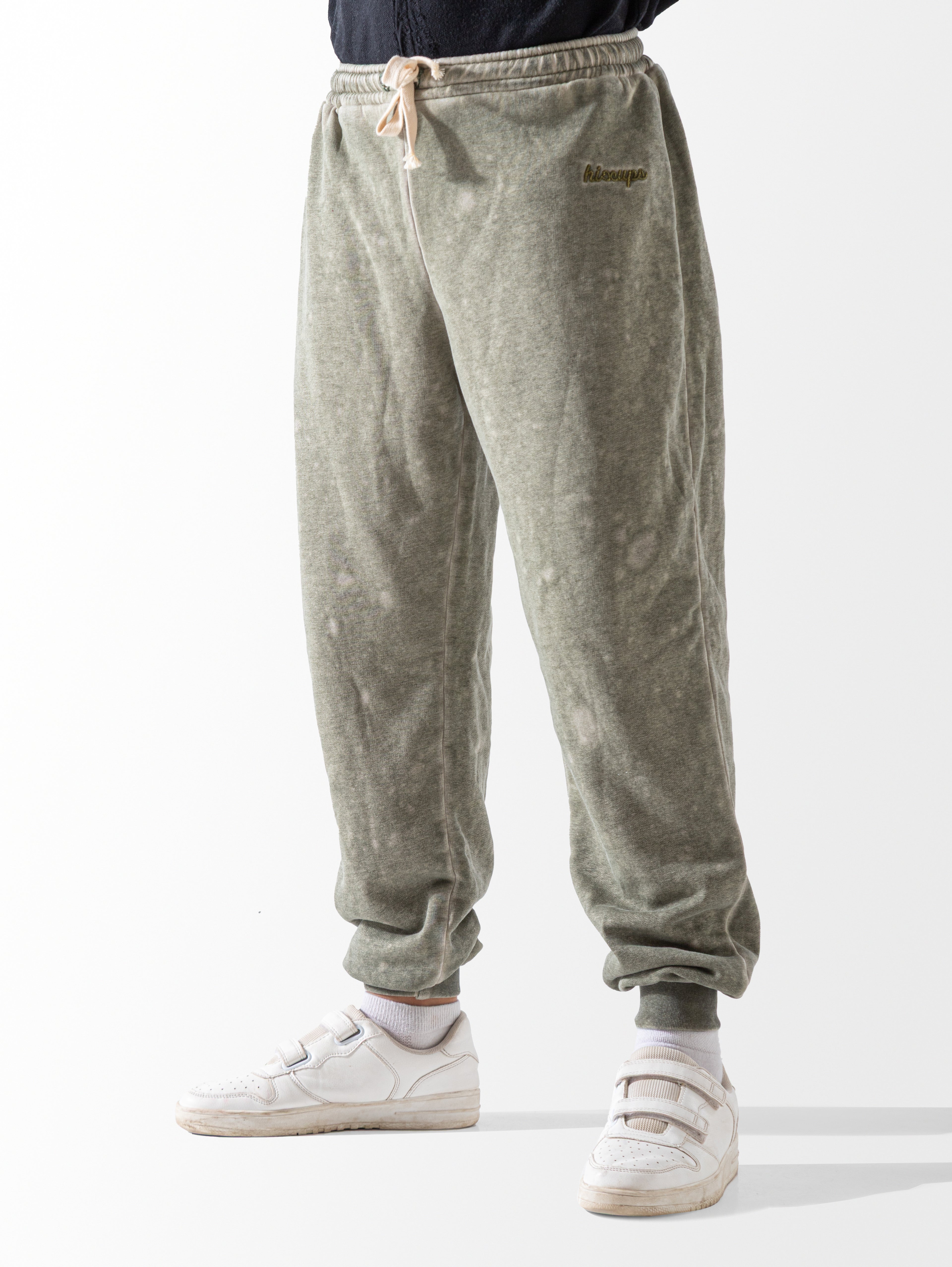 Dark Green Washed Sweatpants