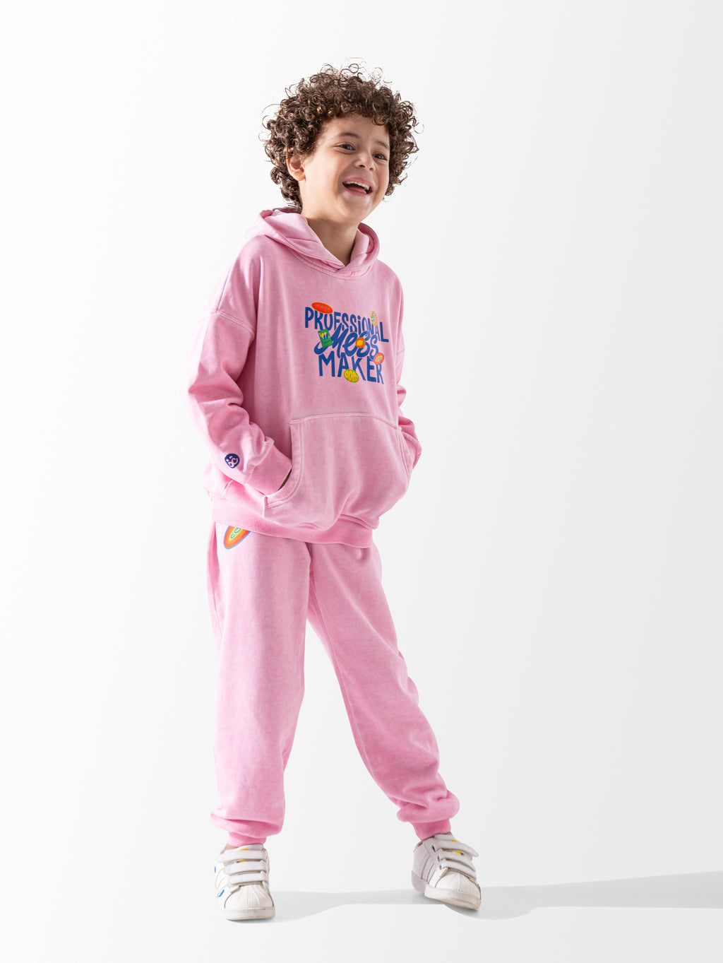 Pink Washed Oversized Set