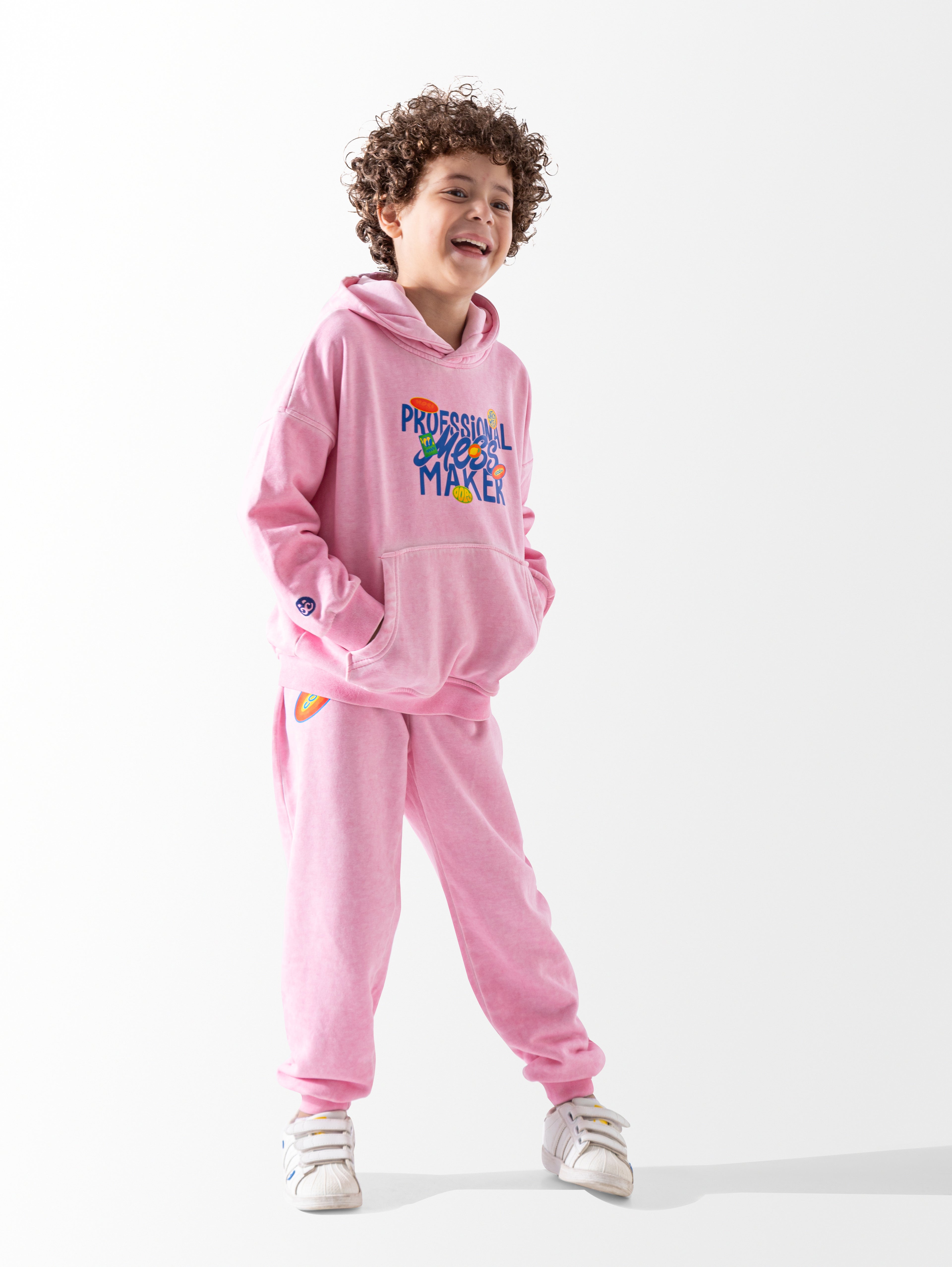 Pink Washed Oversized Set