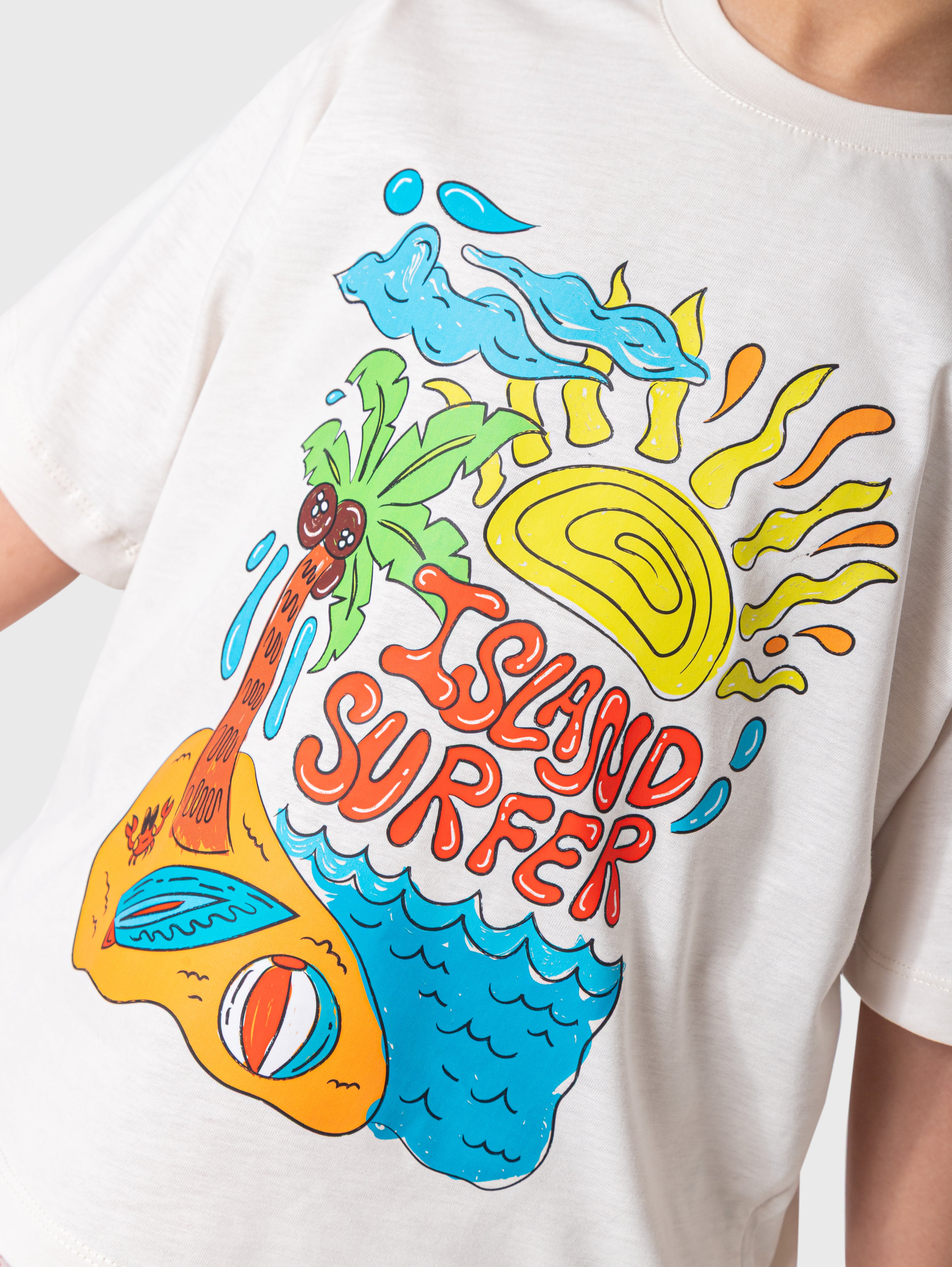White Island Surfer T‑Shirt