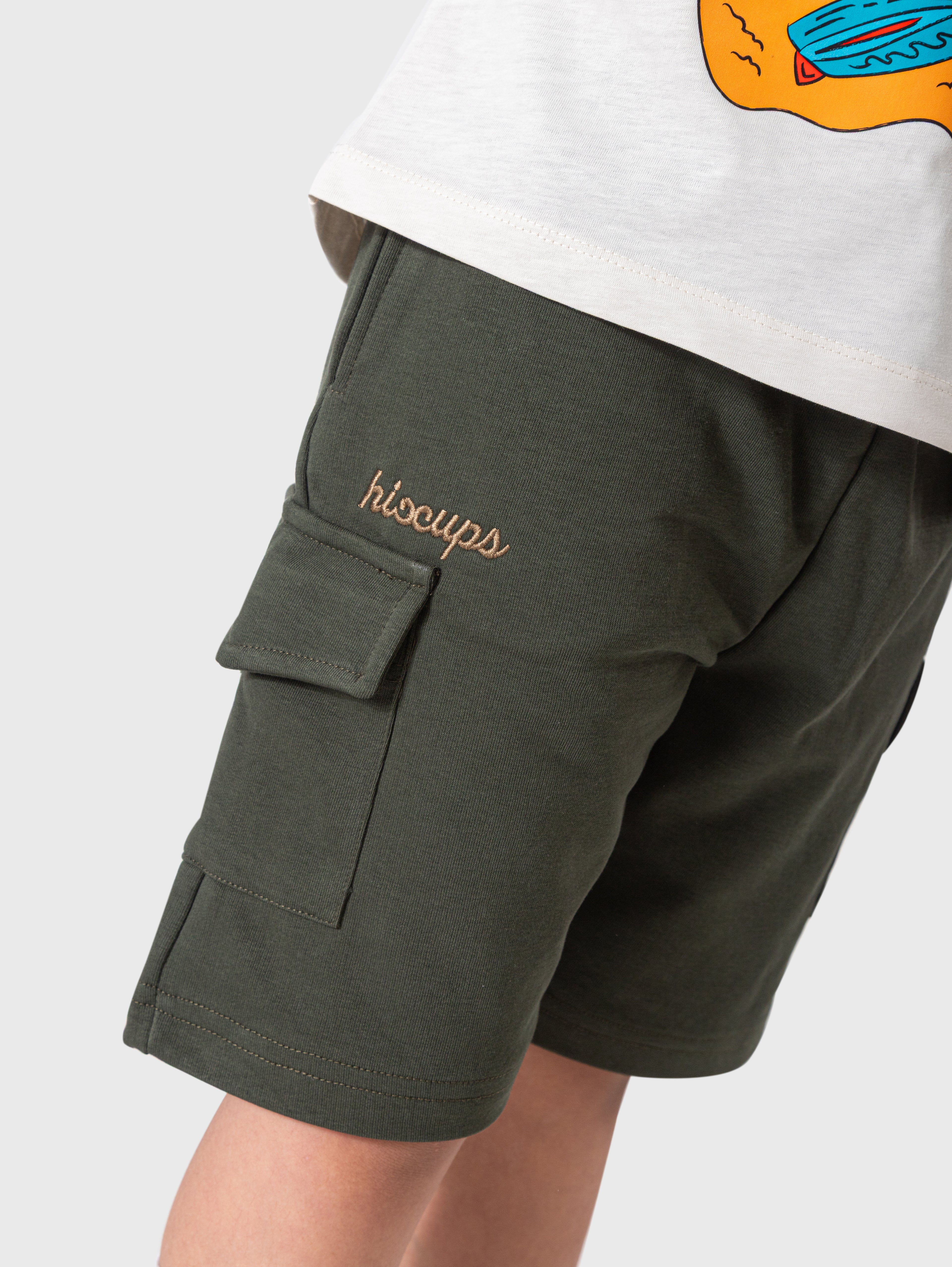 Olive Cargo Shorts