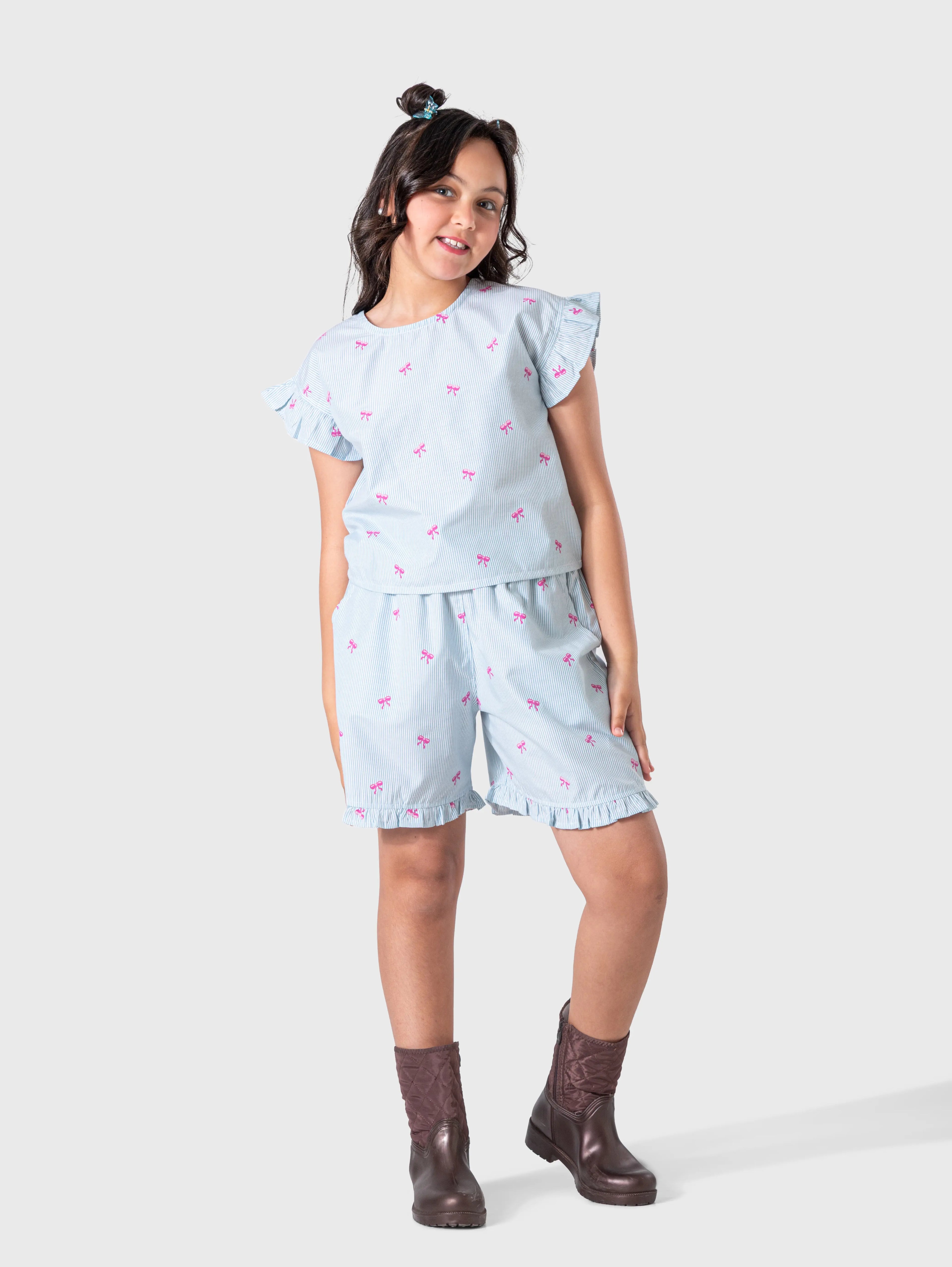 Soft Sky Girls Set