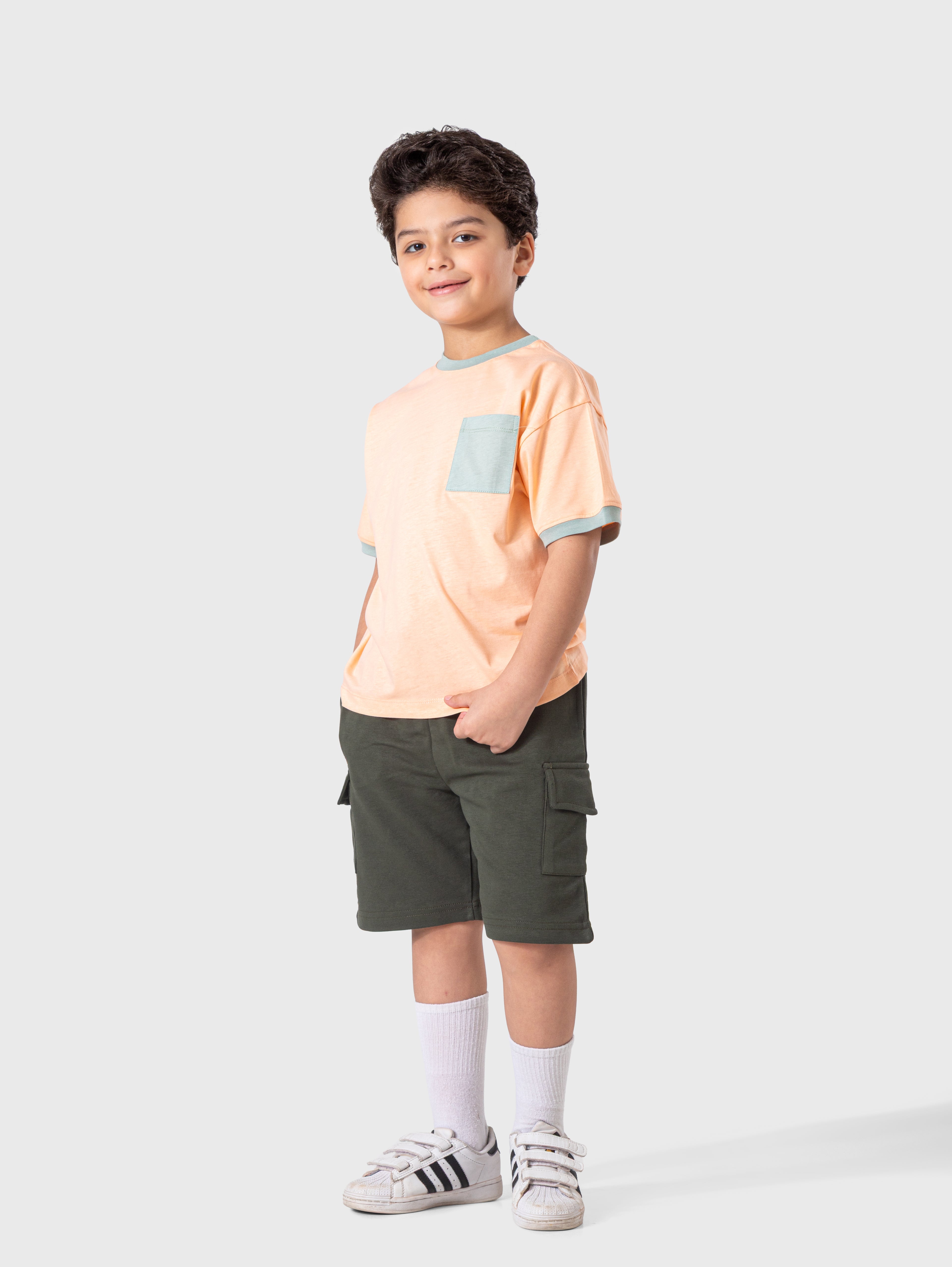 Peach Graphic T‑Shirt