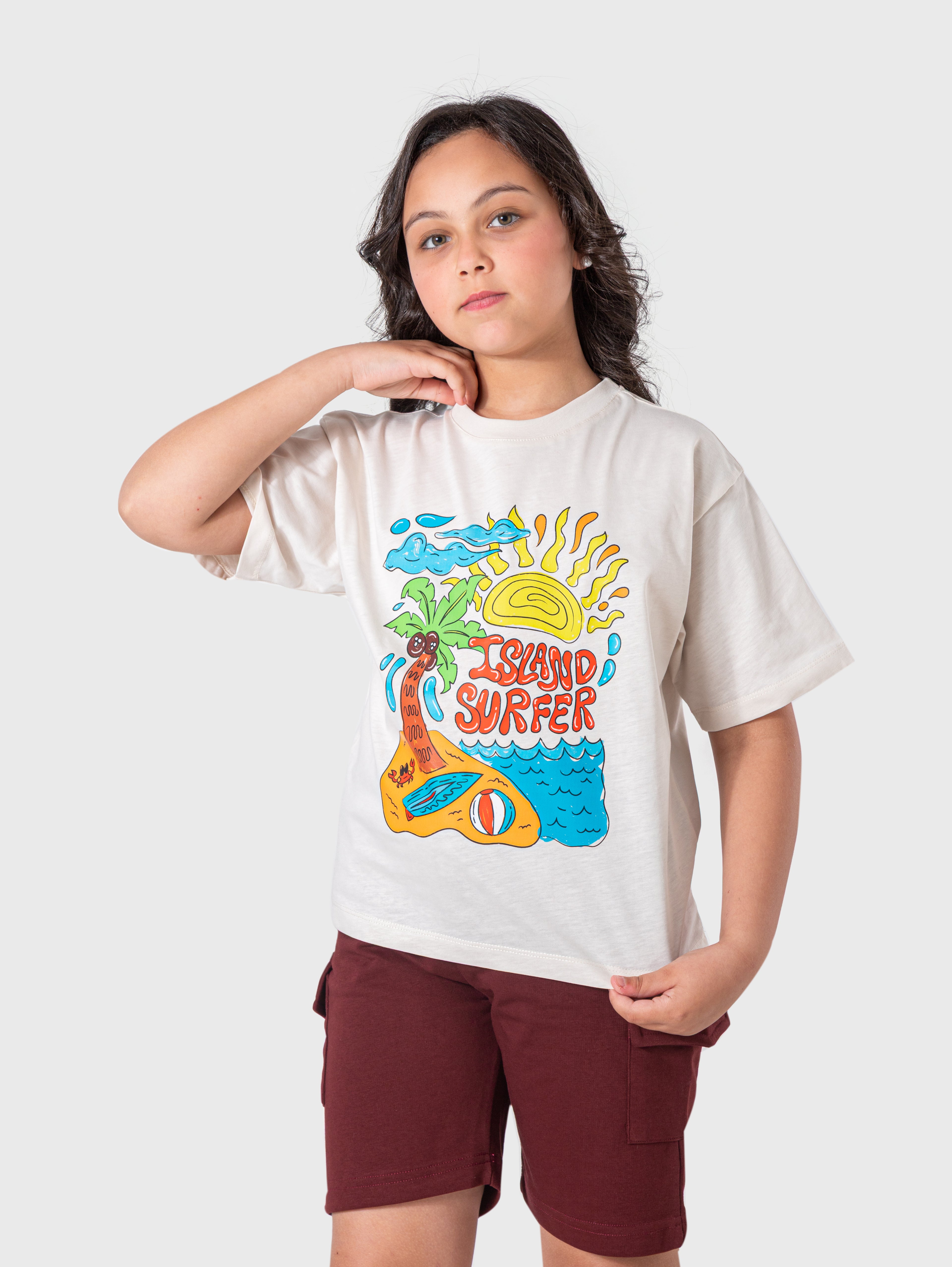 White Island Surfer T‑Shirt