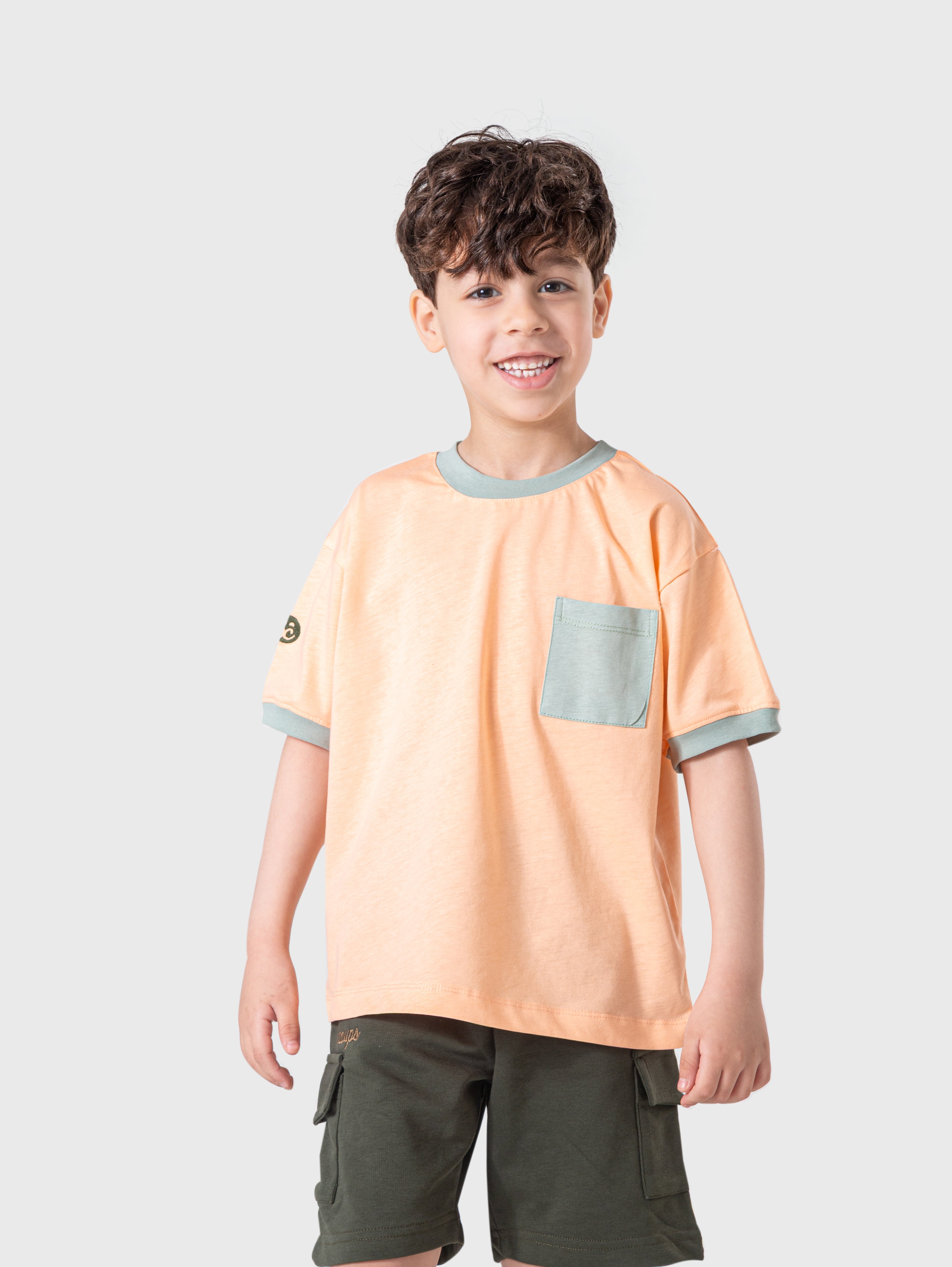 Peach Graphic T‑Shirt