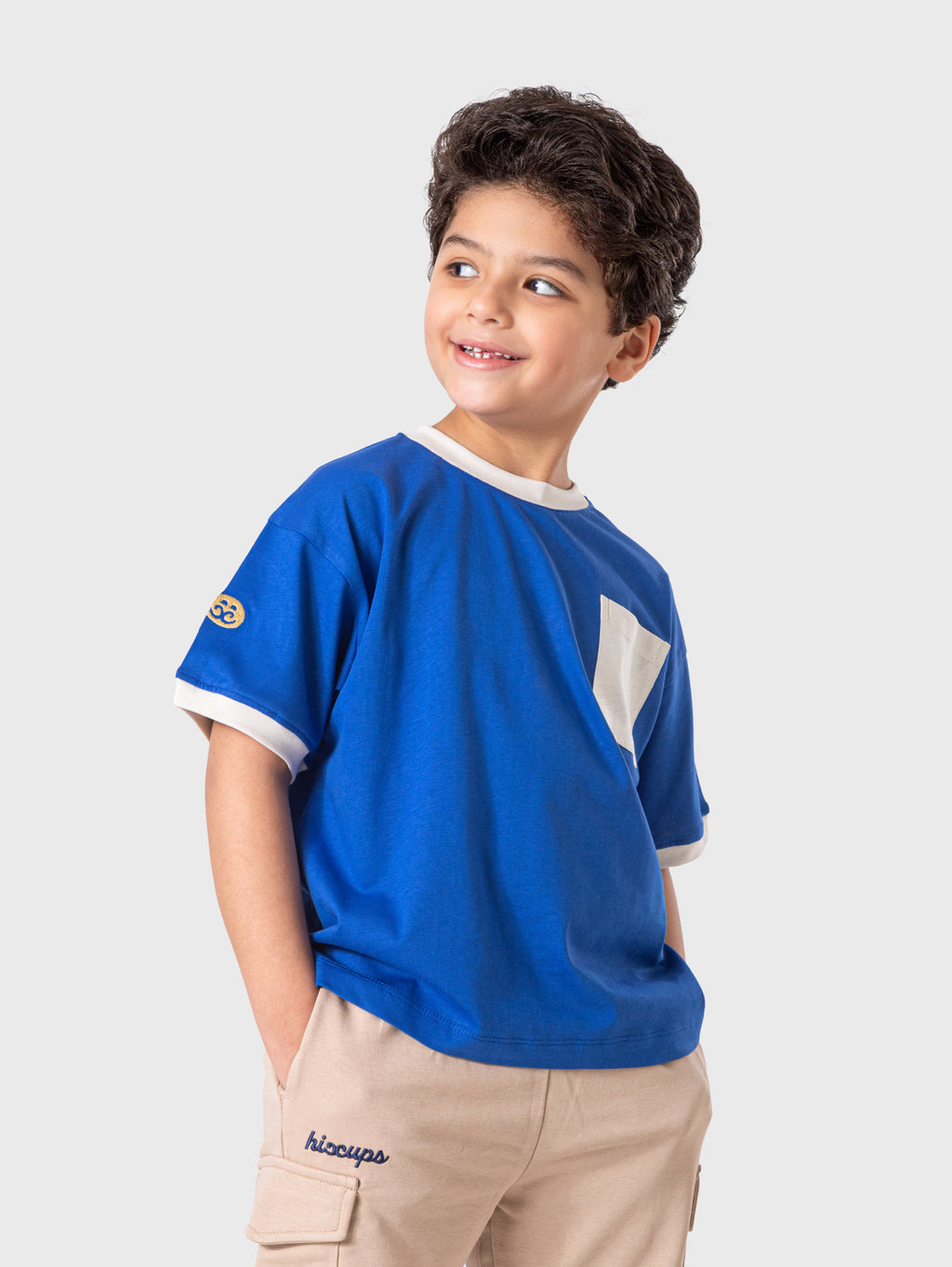 Blue Graphic T‑Shirt