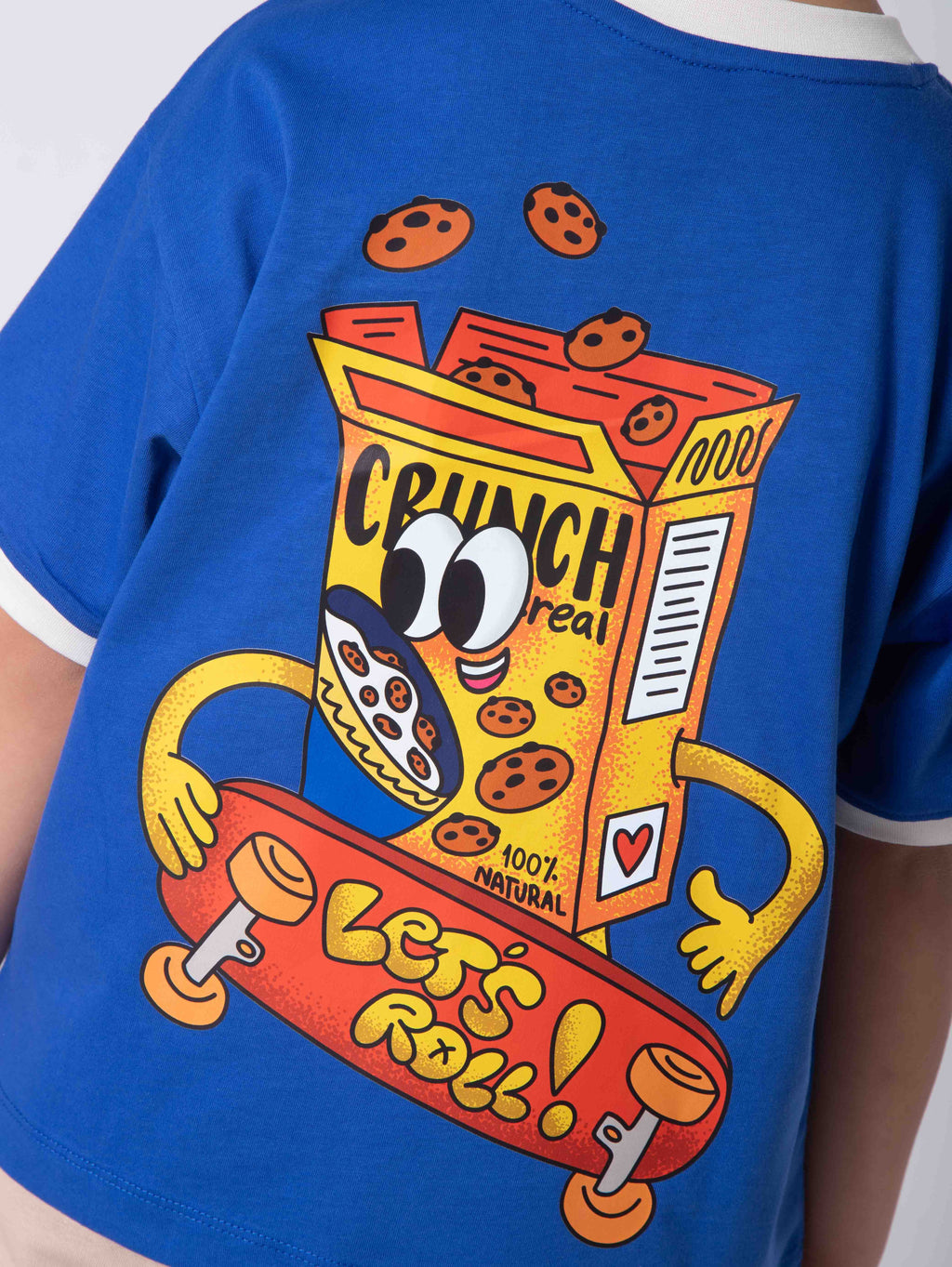 Blue Graphic T‑Shirt