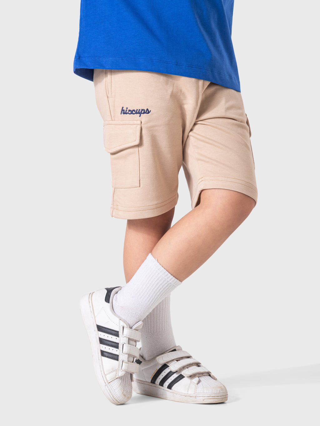 Beige Cargo Shorts