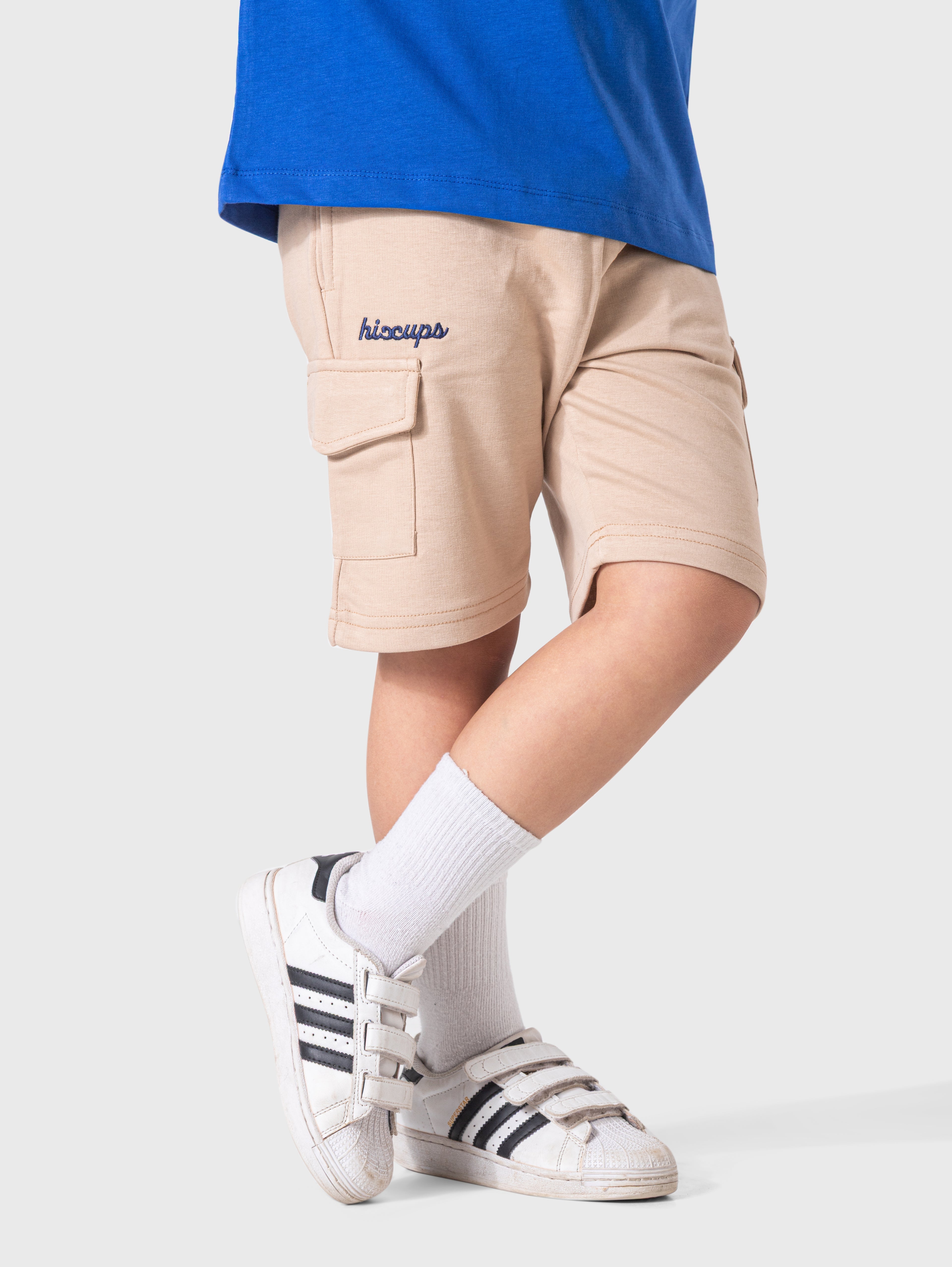 Beige Cargo Shorts