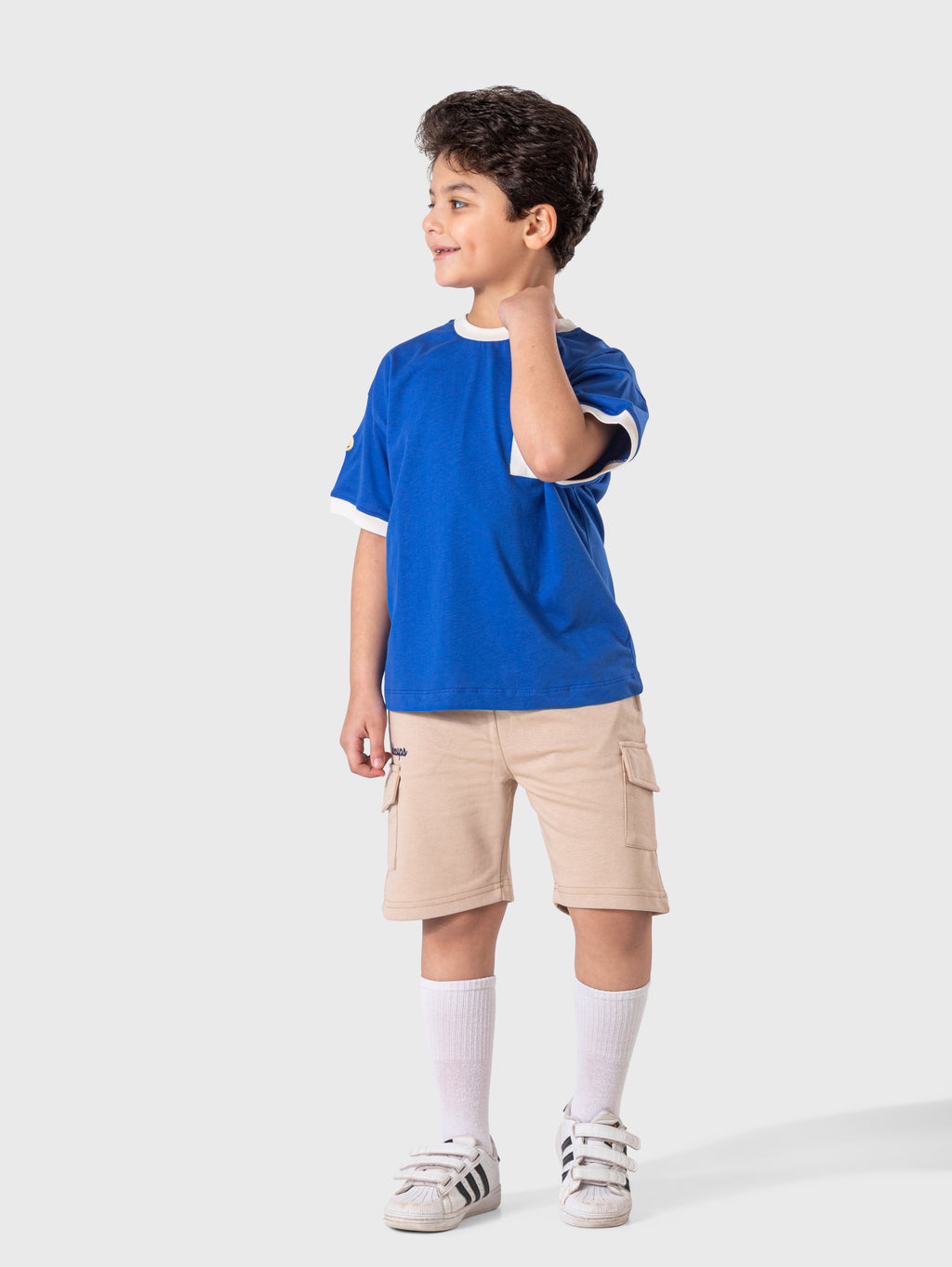 Beige Cargo Shorts