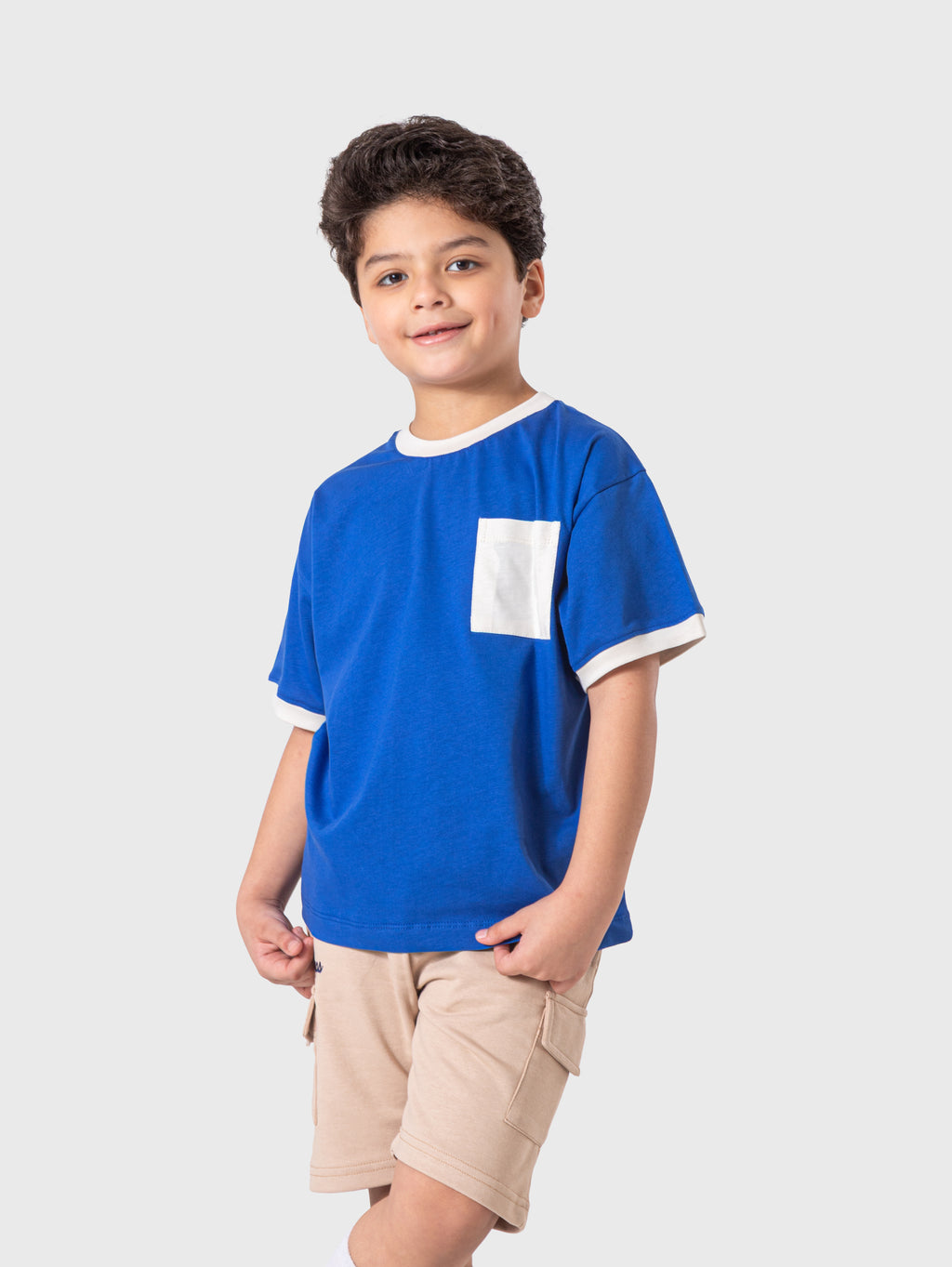 Blue Pocket T‑Shirt (Plain)