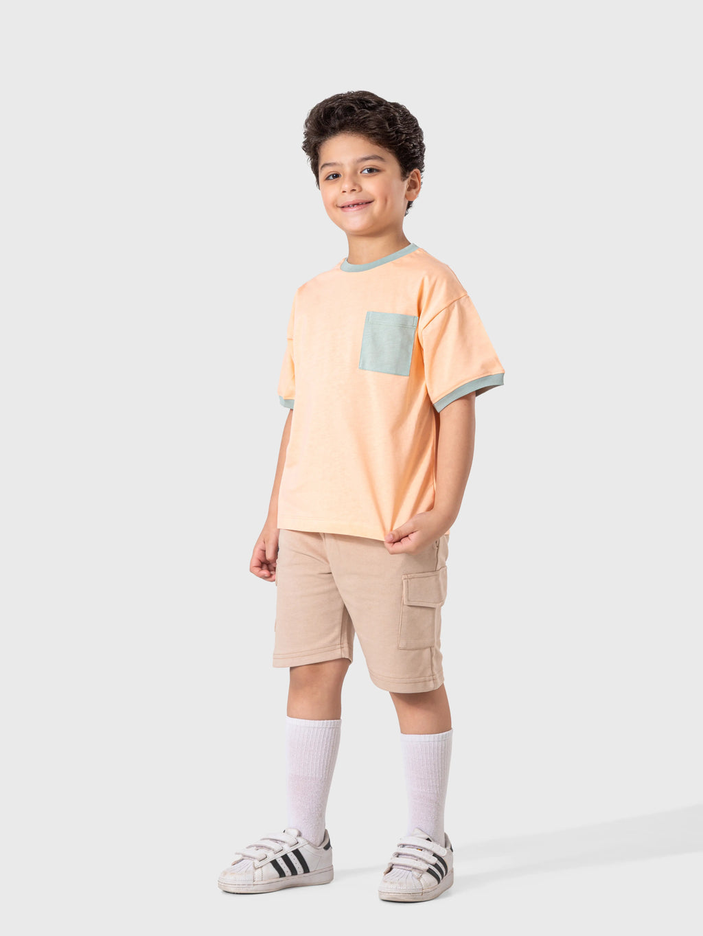 Peach Pocket T‑Shirt (Plain)
