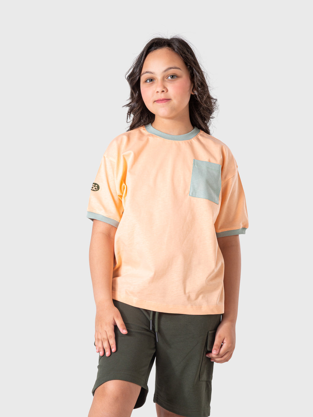 Peach Graphic T‑Shirt
