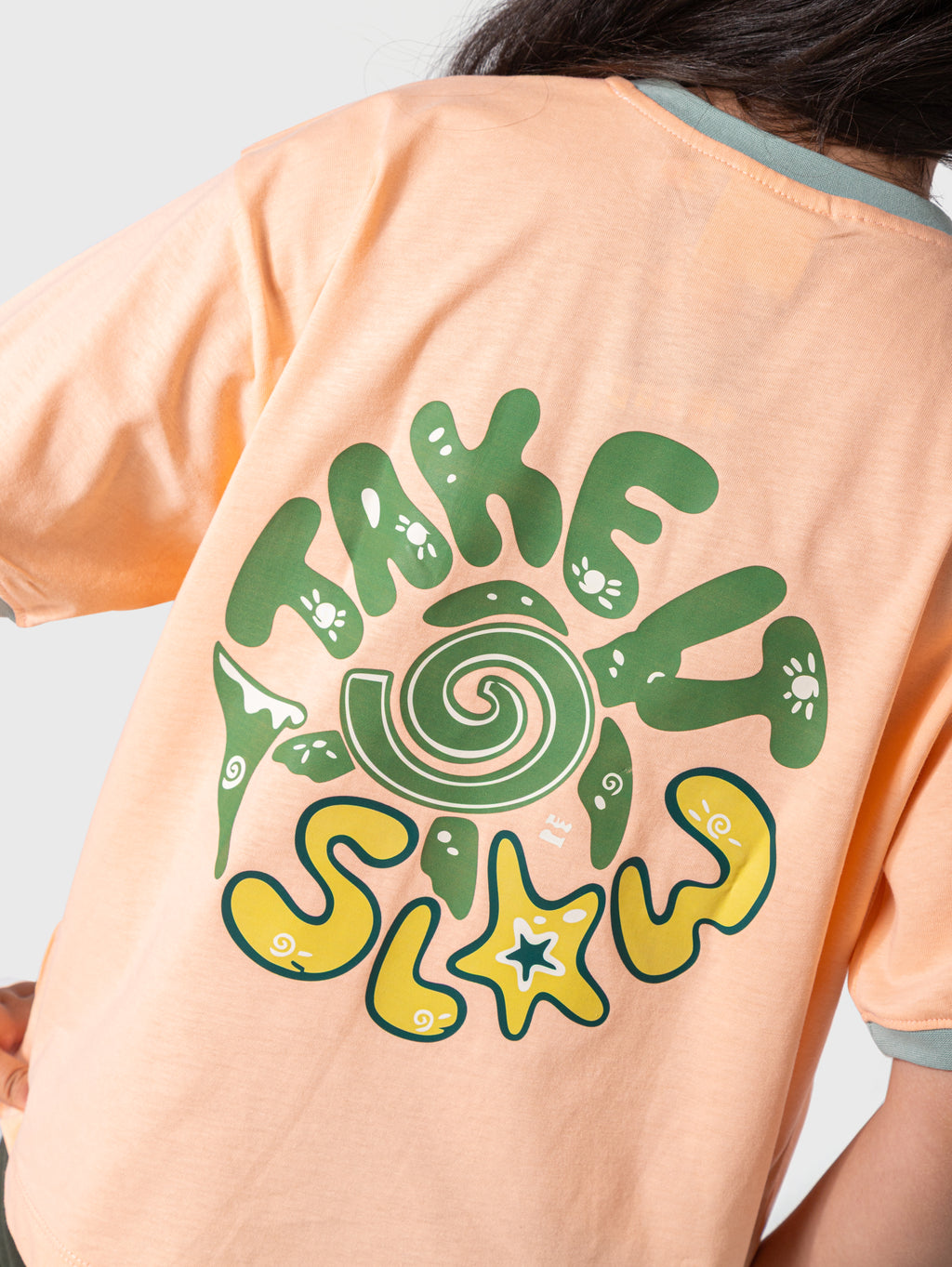 Peach Graphic T‑Shirt