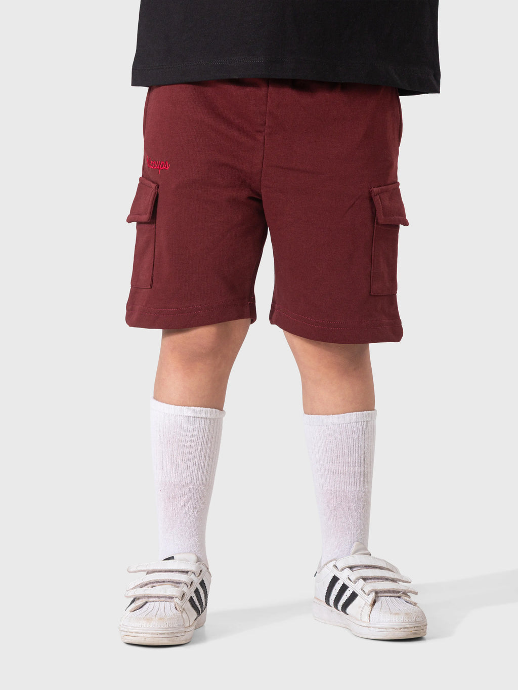 Burgundy Cargo Shorts