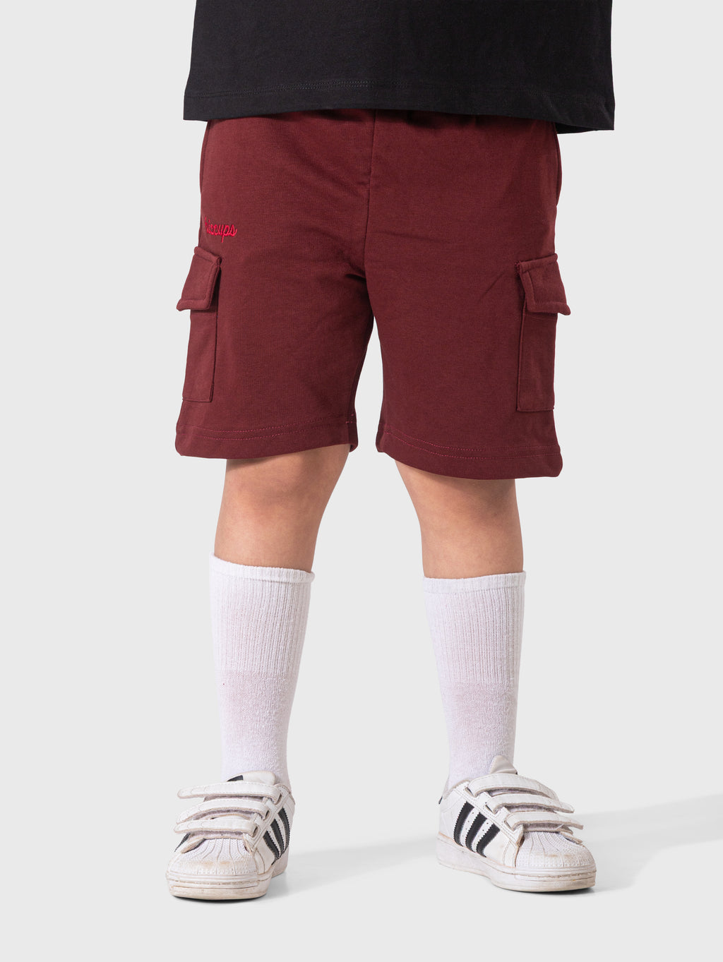 Burgundy Cargo Shorts