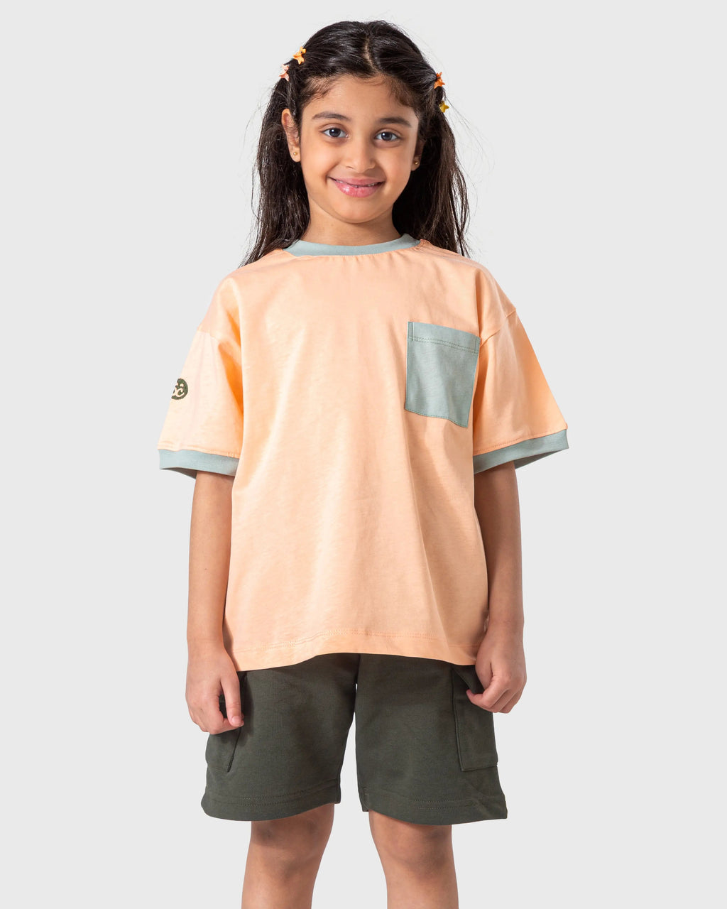 Peach Pocket T‑Shirt (Plain)