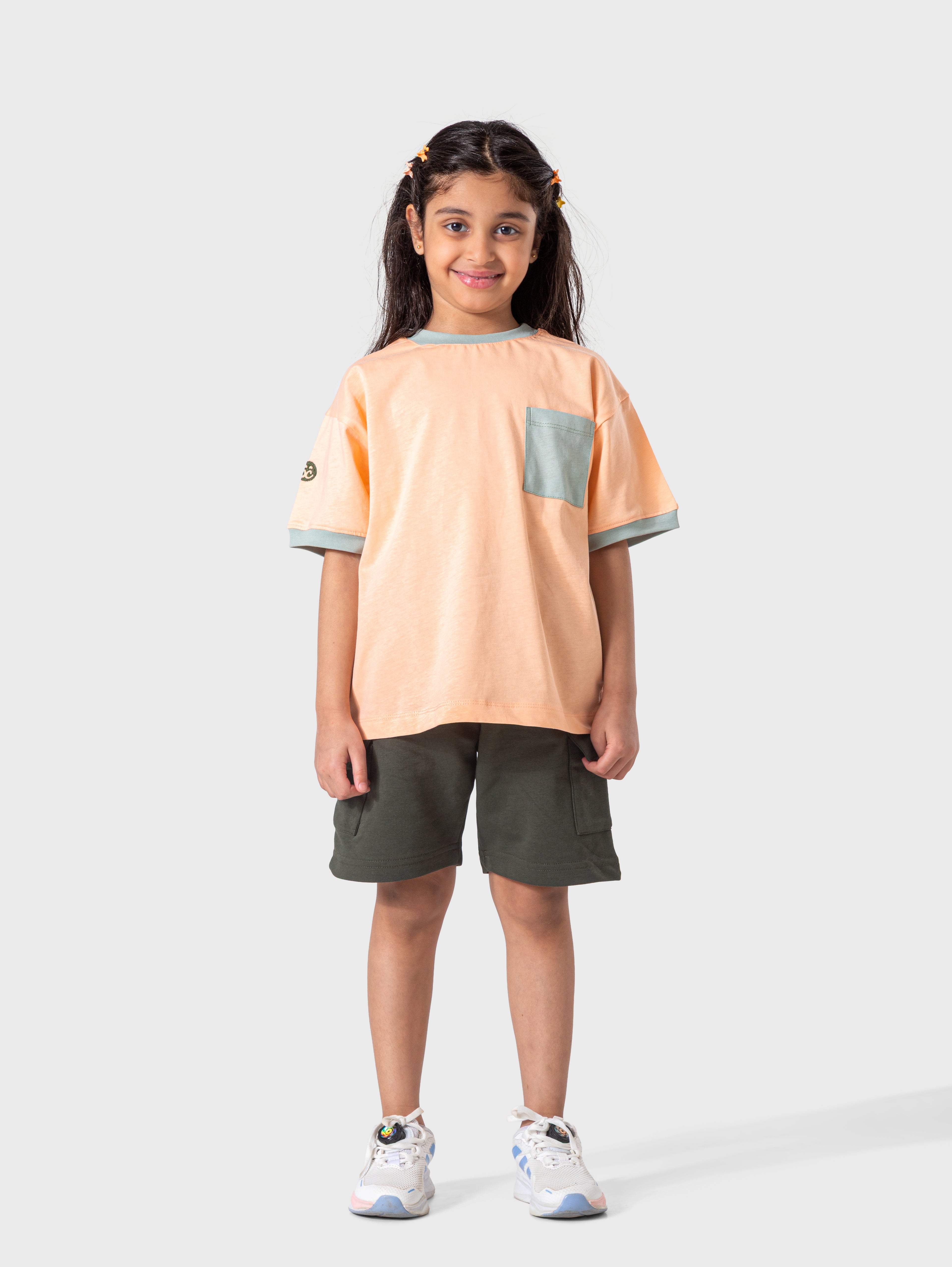 Peach Pocket T‑Shirt (Plain)