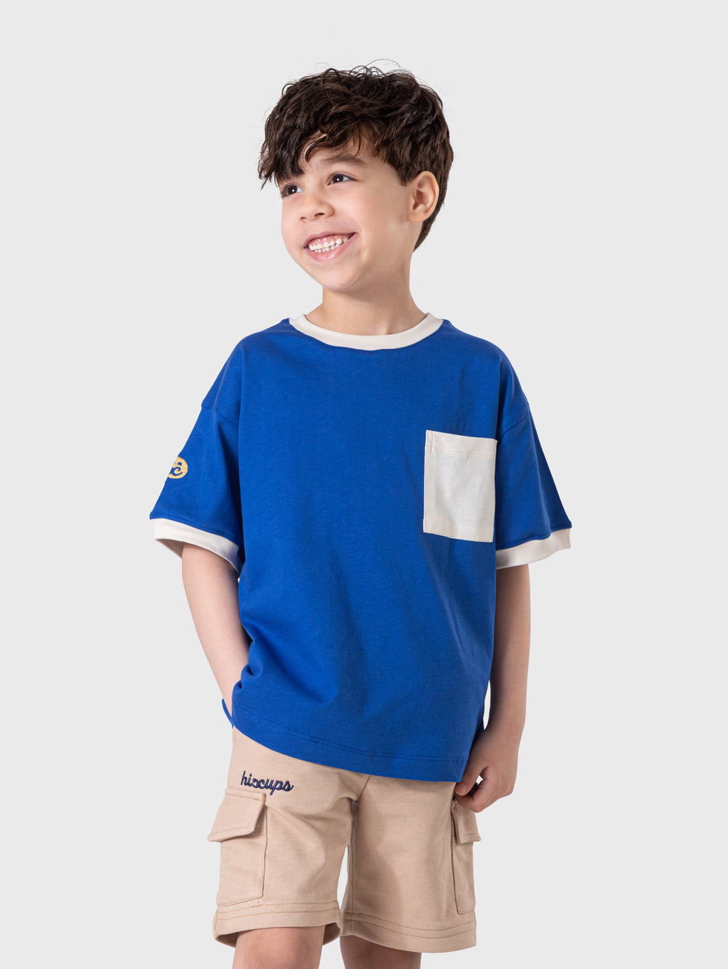 Blue Pocket T‑Shirt (Plain)