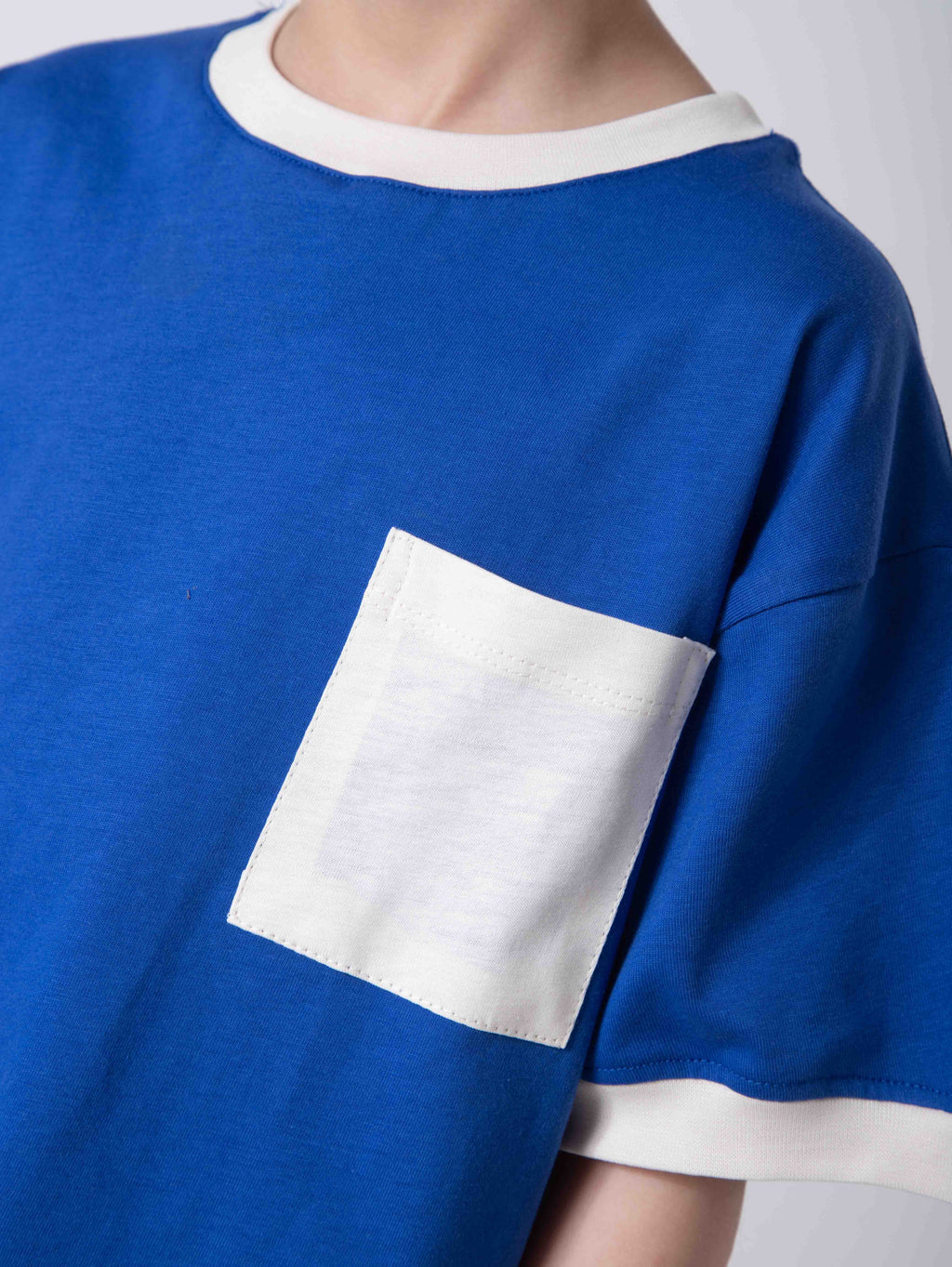 Blue Pocket T‑Shirt (Plain)