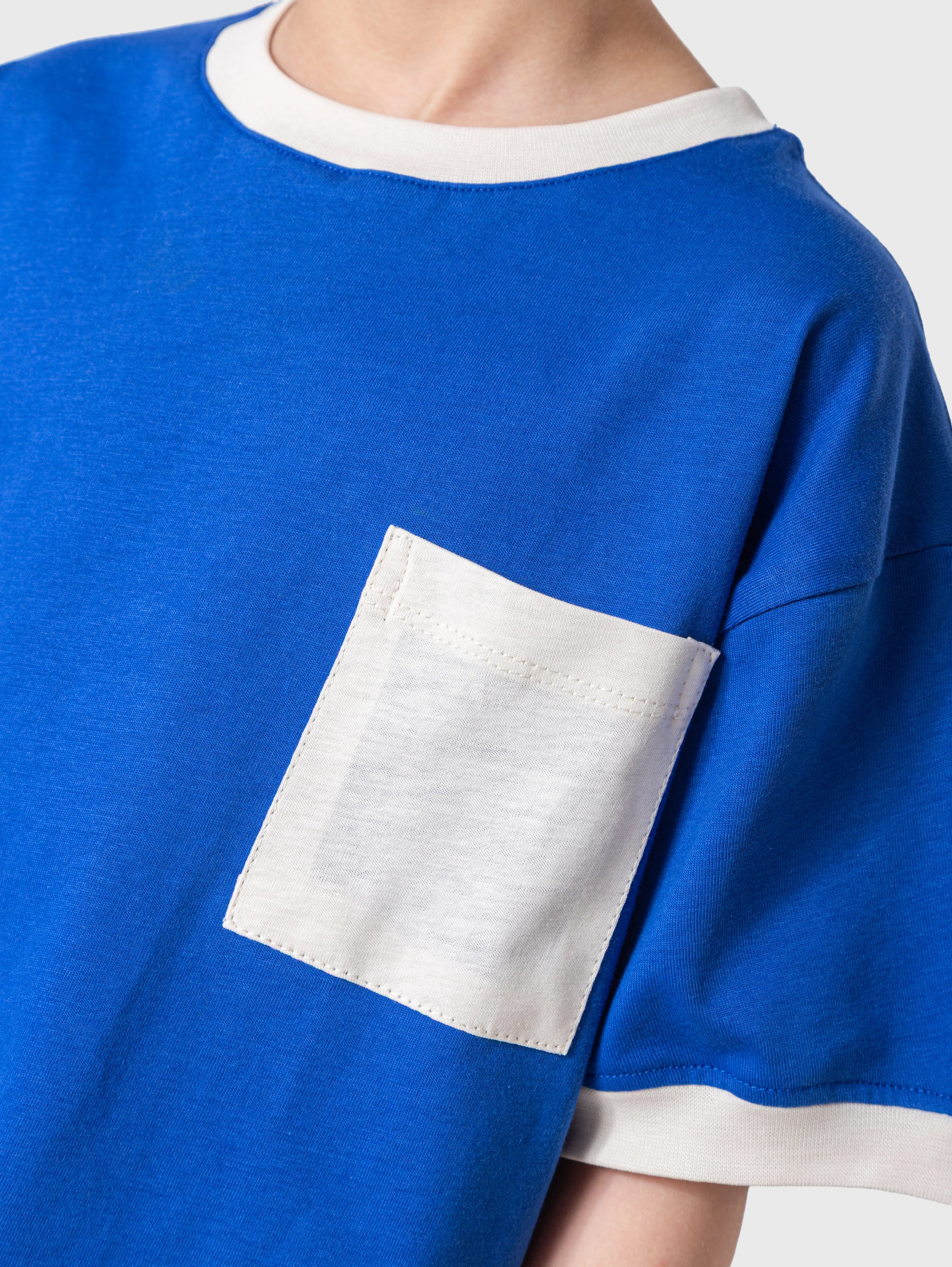 Blue Pocket T‑Shirt (Plain)