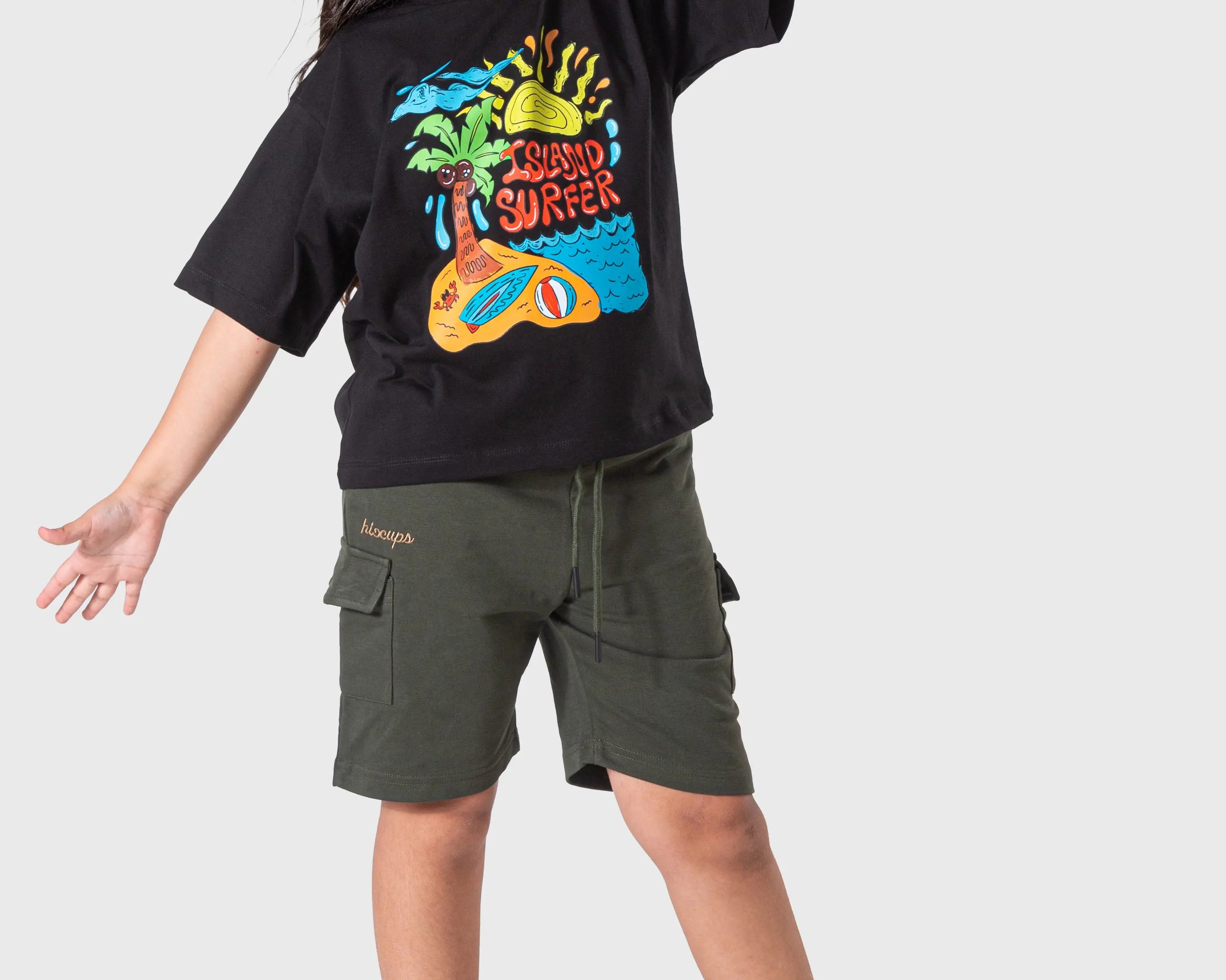 Olive Cargo Shorts