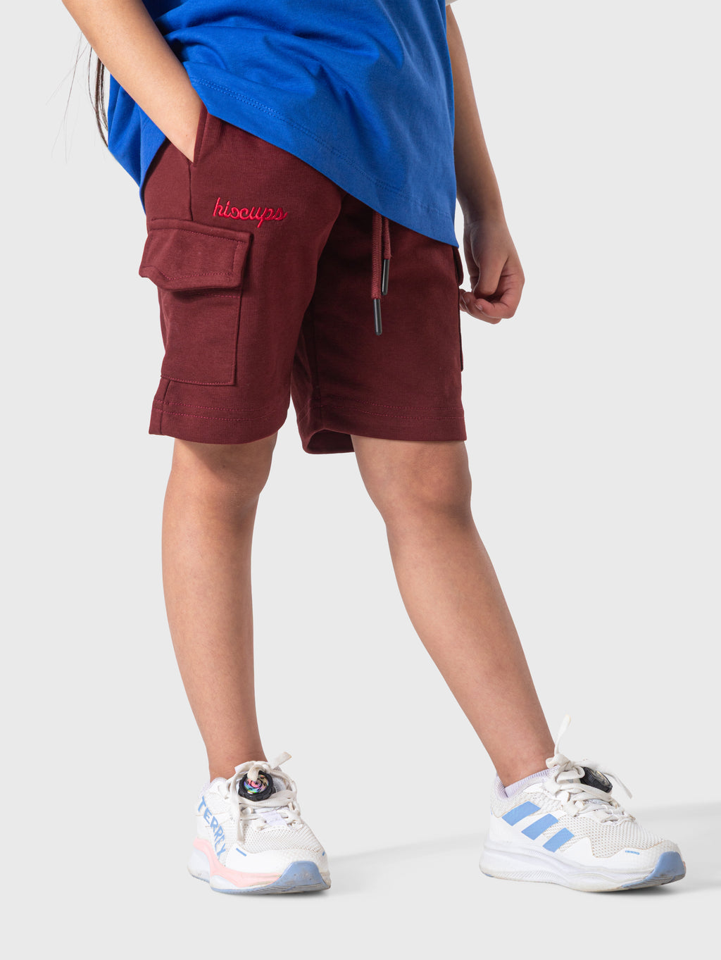 Burgundy Cargo Shorts