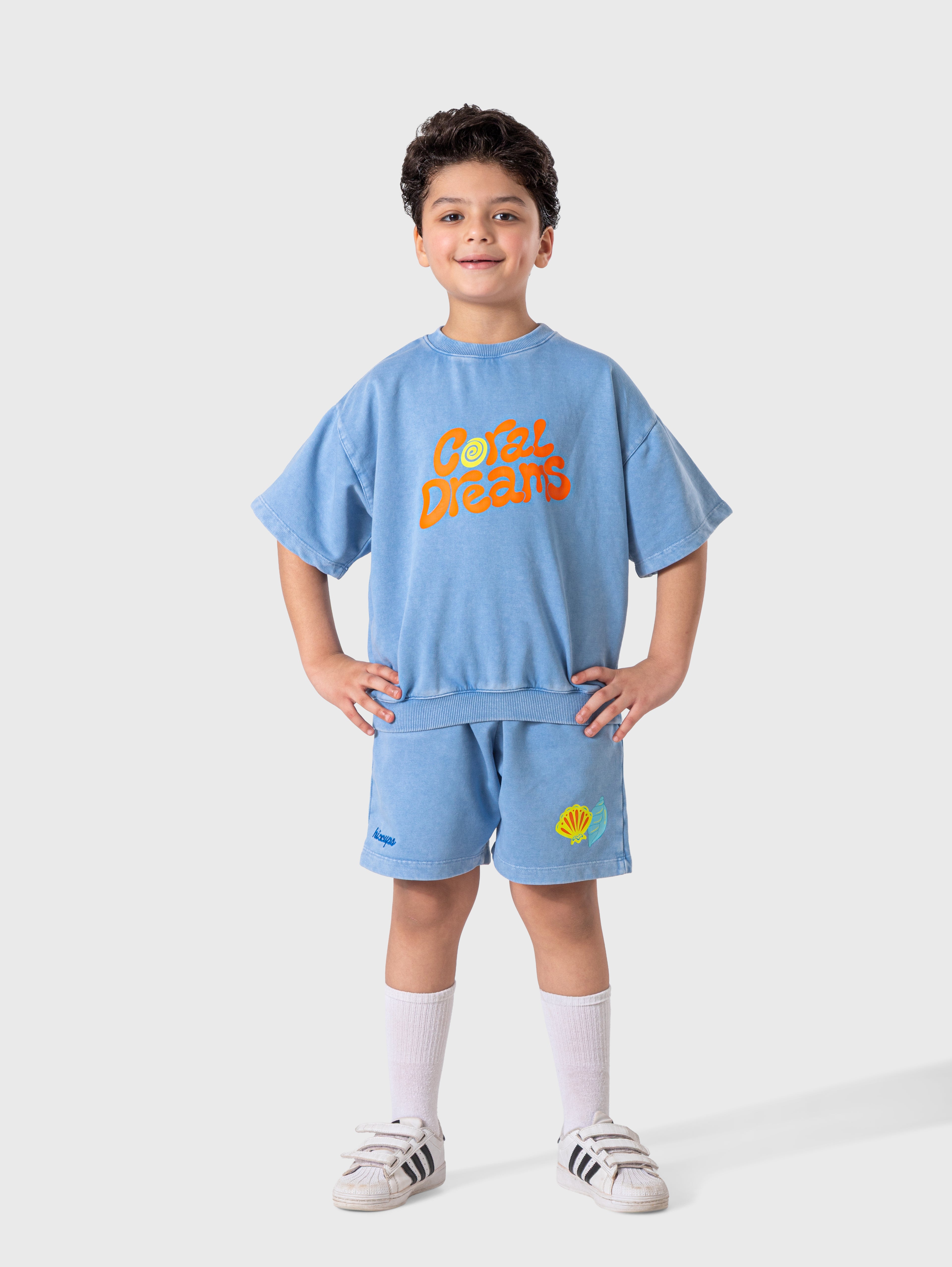 Baby blue washed set