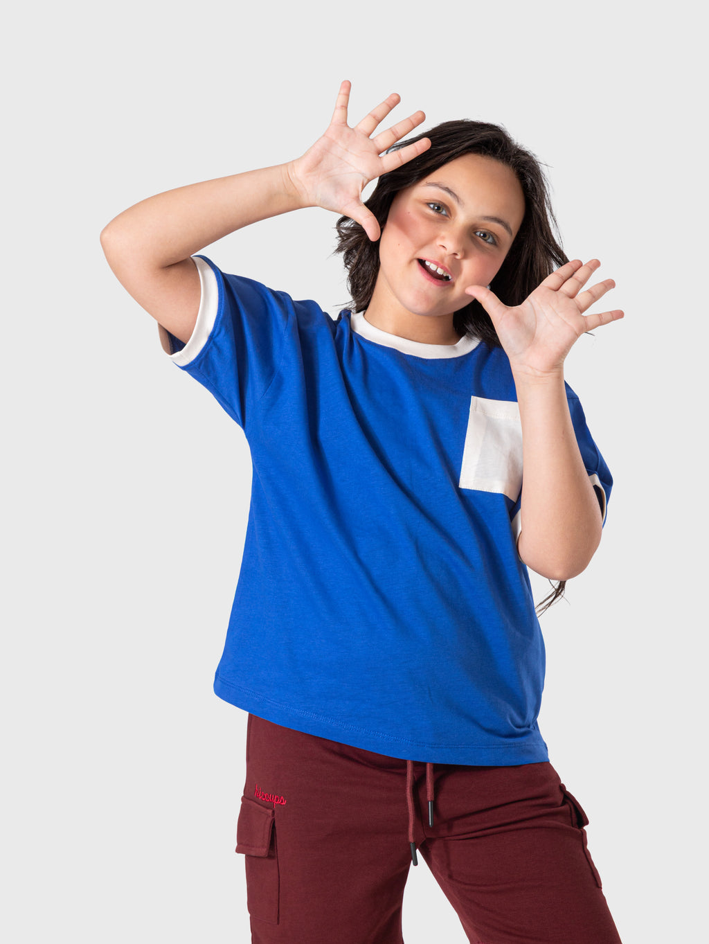 Blue Graphic T‑Shirt
