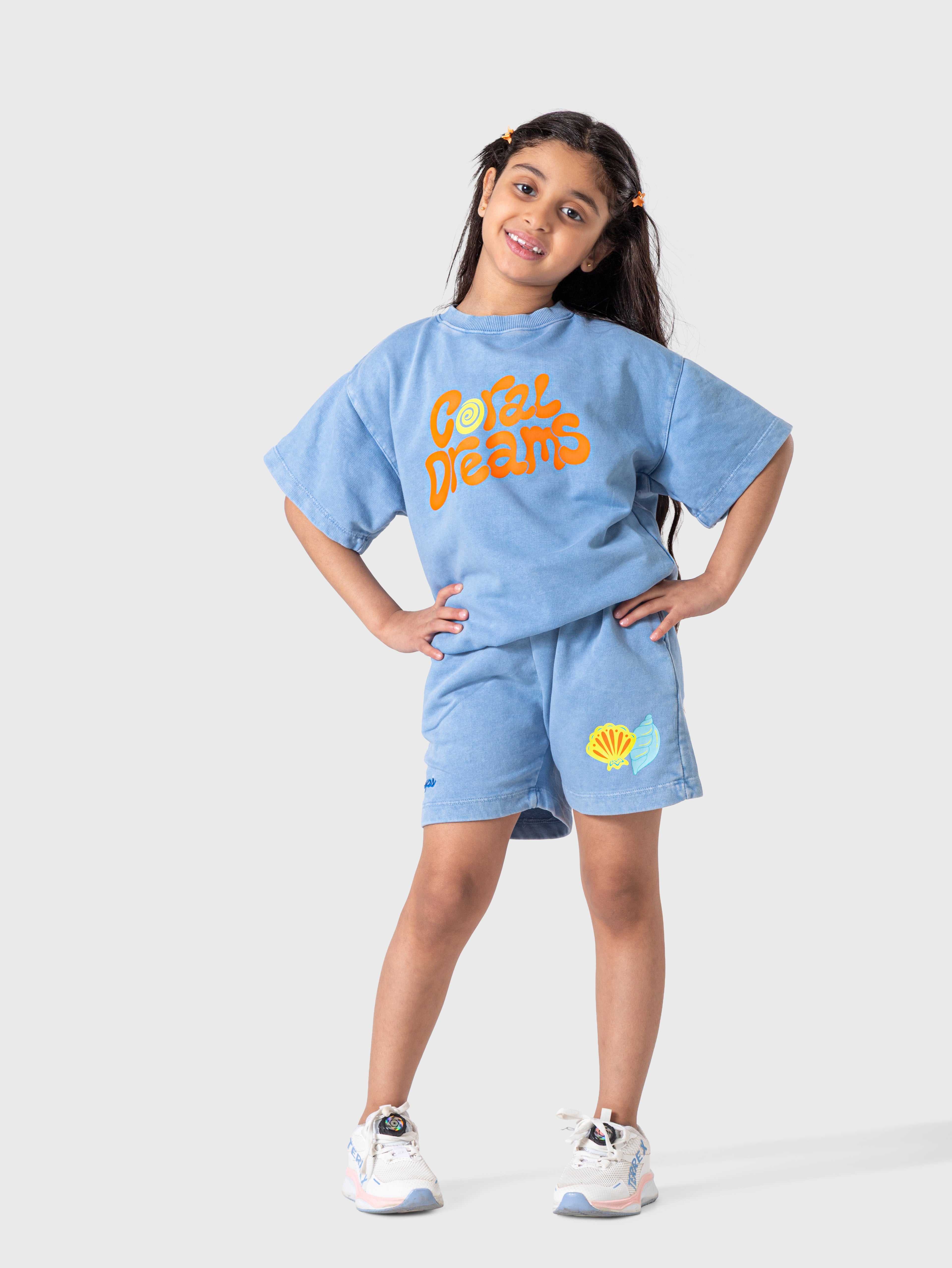 Baby blue washed set