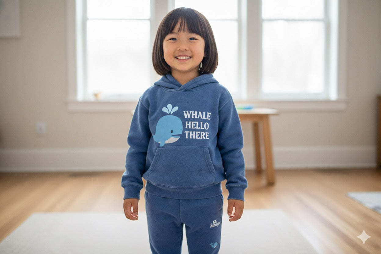 Blue Oversized Hoodie