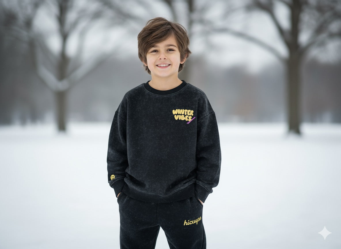 Black Oversized Crewneck