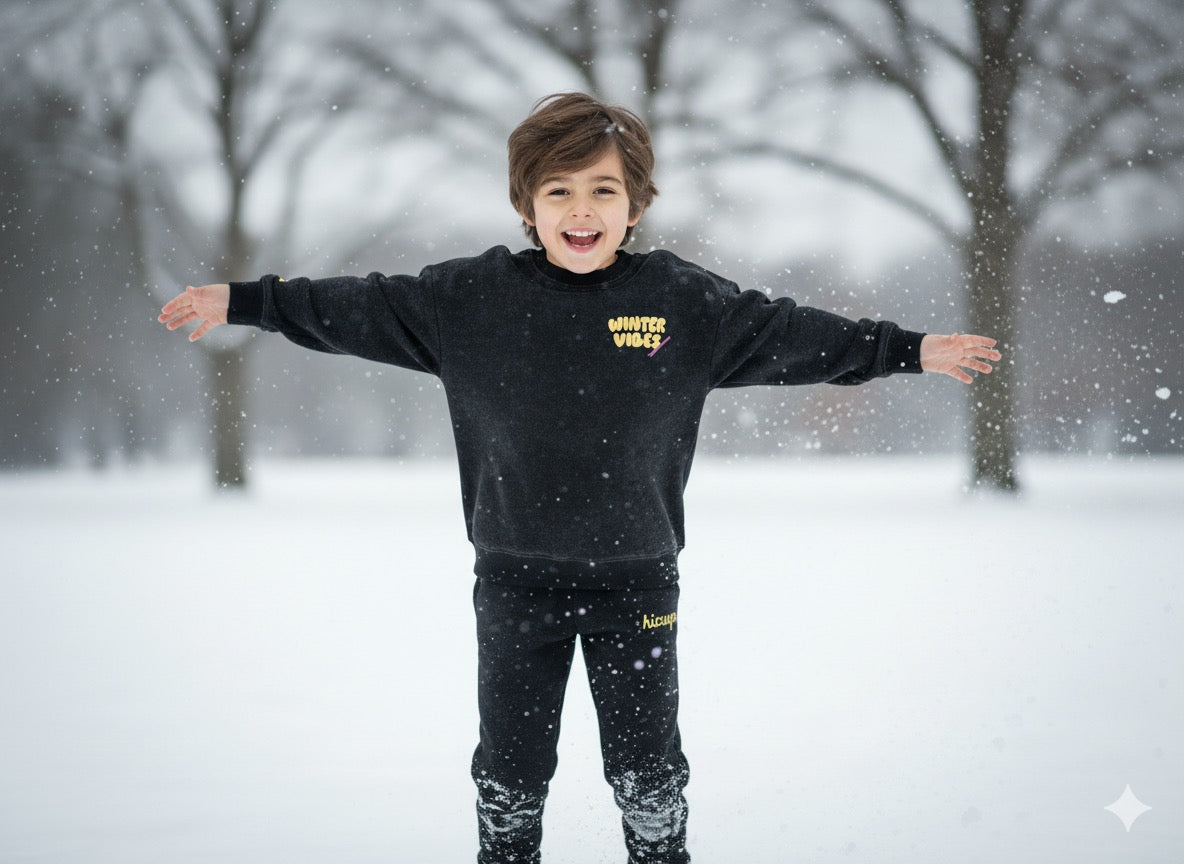 Black Oversized Crewneck