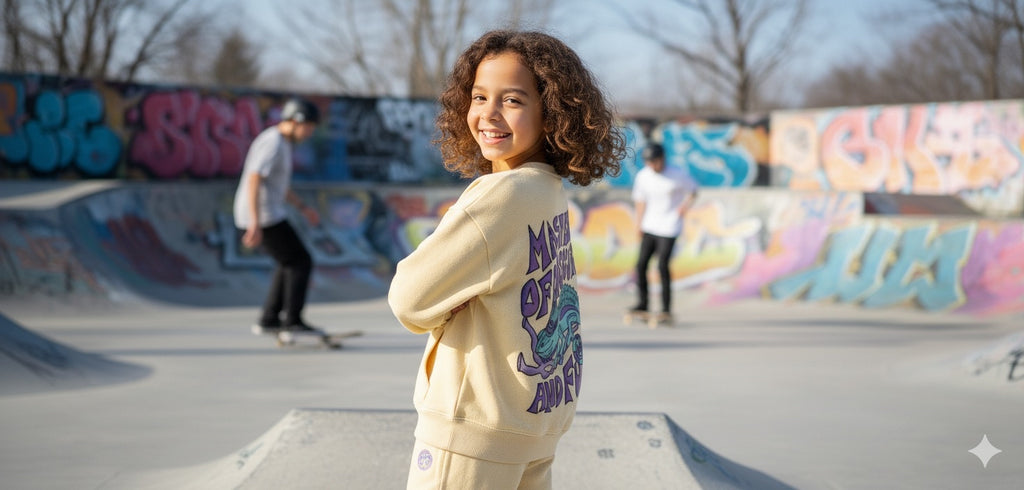 Yellow printed crewneck