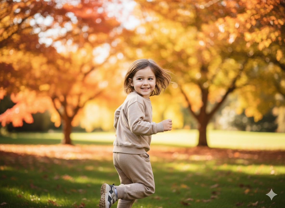 Beige Printed Crewneck