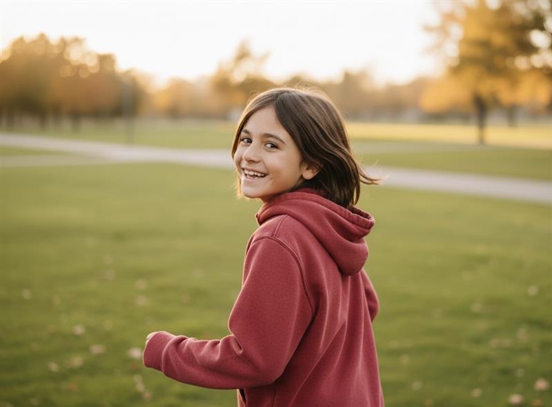 Red Plain Oversized Hoodie