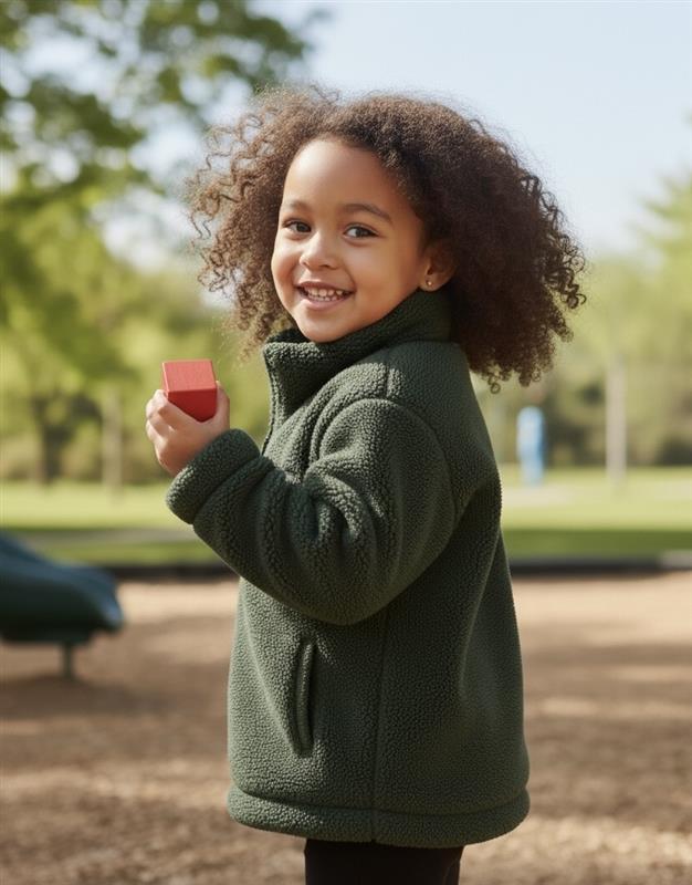 Dark Green Fleece Jacket