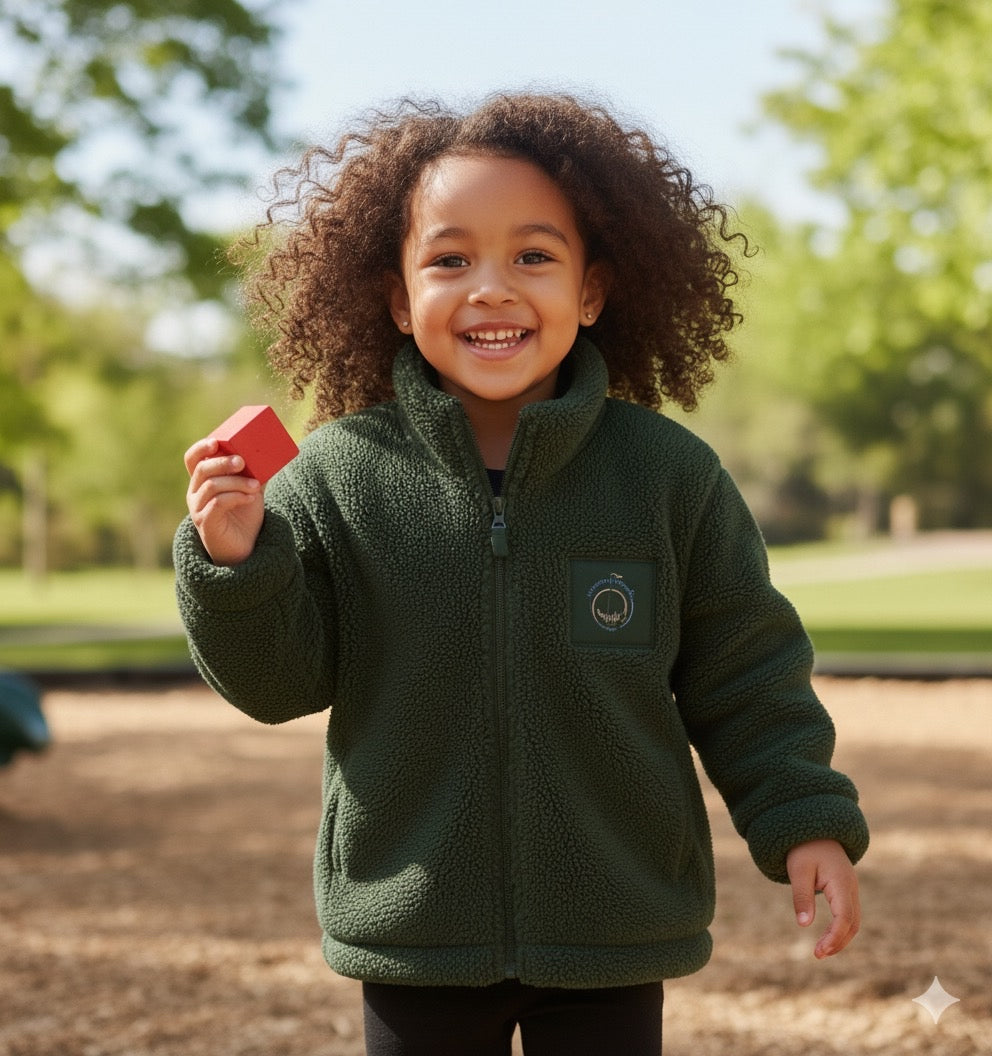 Dark Green Fleece Jacket